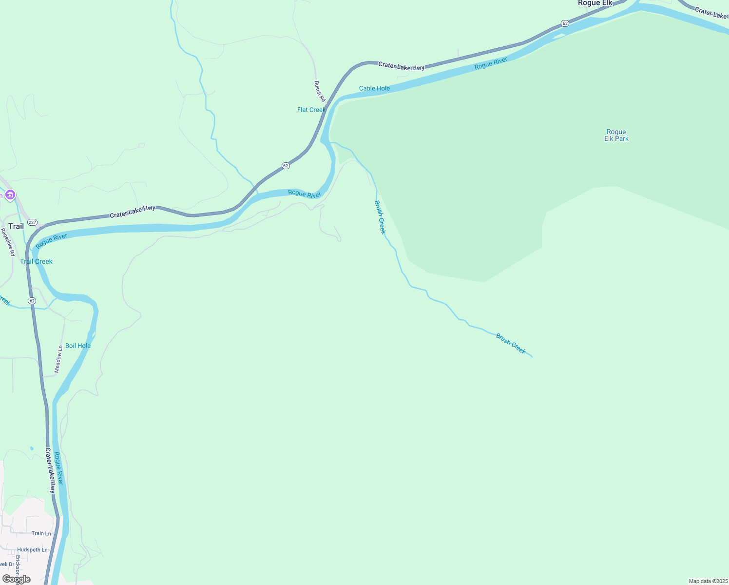 map of restaurants, bars, coffee shops, grocery stores, and more near 3649 Old Ferry Road in Shady Cove
