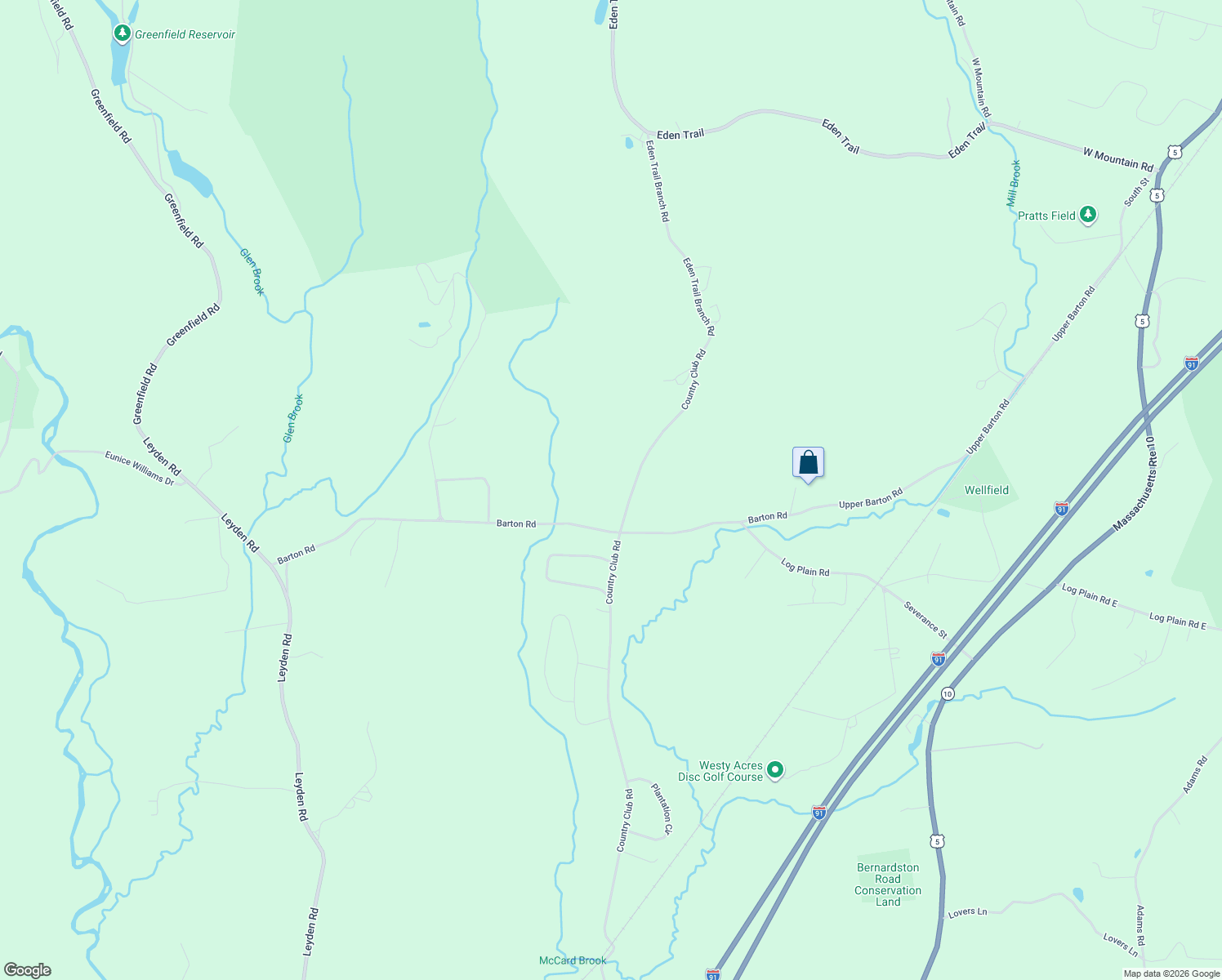 map of restaurants, bars, coffee shops, grocery stores, and more near 748 Country Club Road in Greenfield