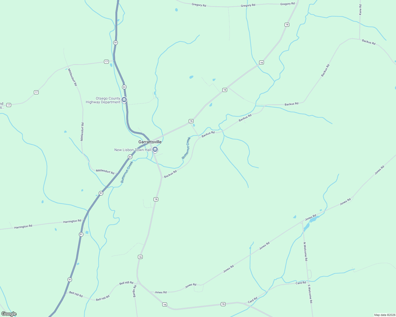 map of restaurants, bars, coffee shops, grocery stores, and more near 166 Backus Road in Burlington Flats