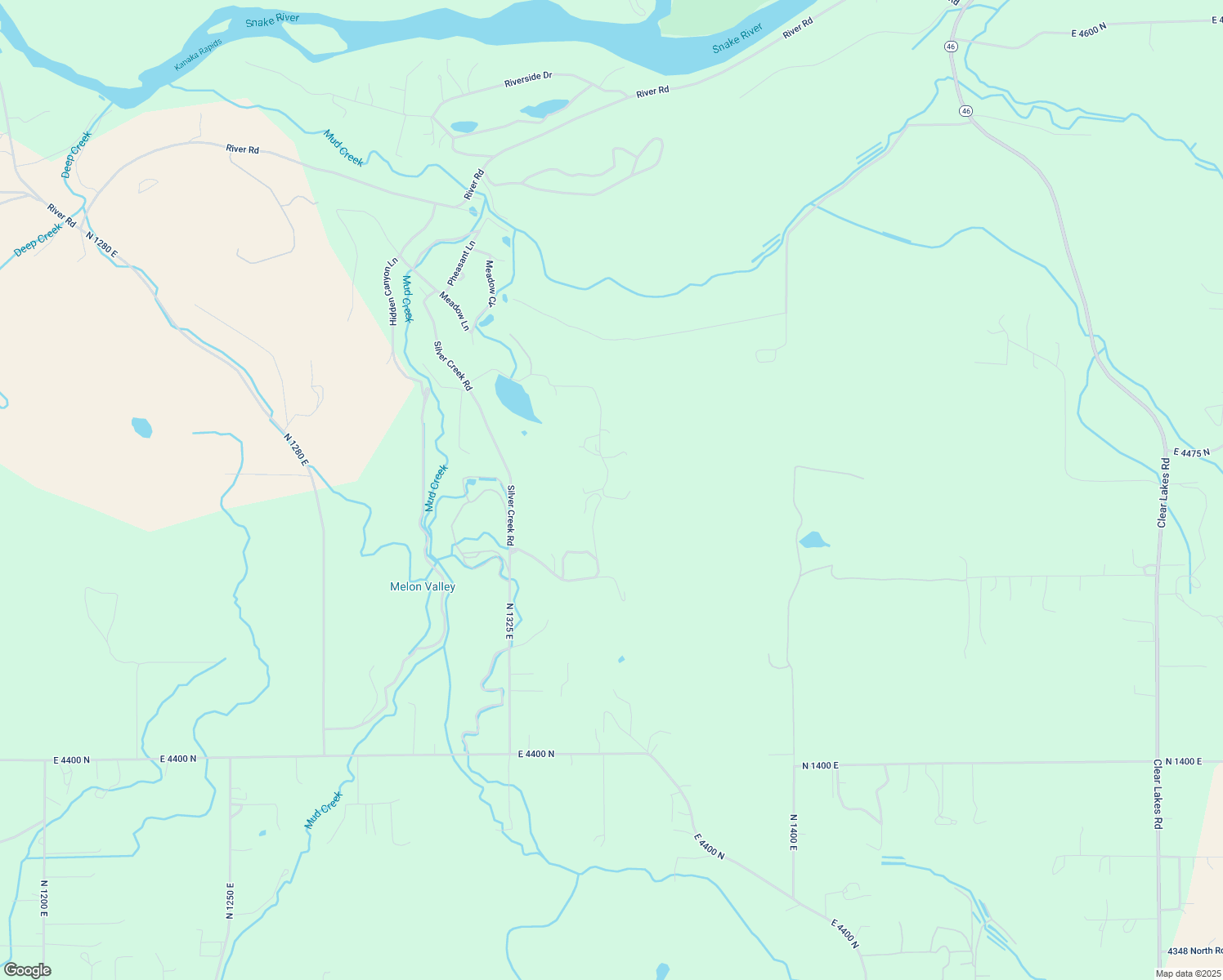 map of restaurants, bars, coffee shops, grocery stores, and more near 4474 Silver Lakes Rd in Buhl