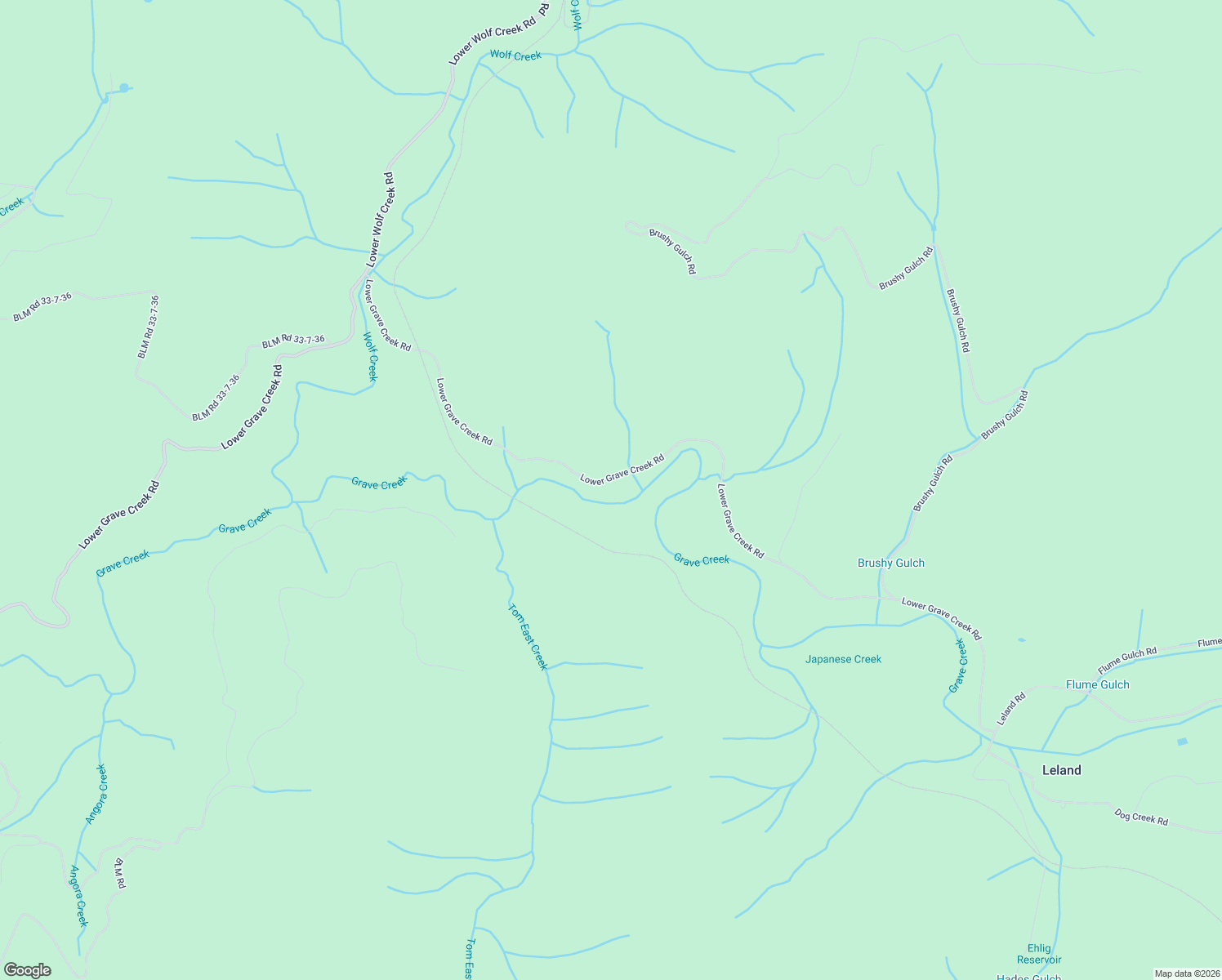 map of restaurants, bars, coffee shops, grocery stores, and more near 5510 Lower Grave Creek Road in Wolf Creek