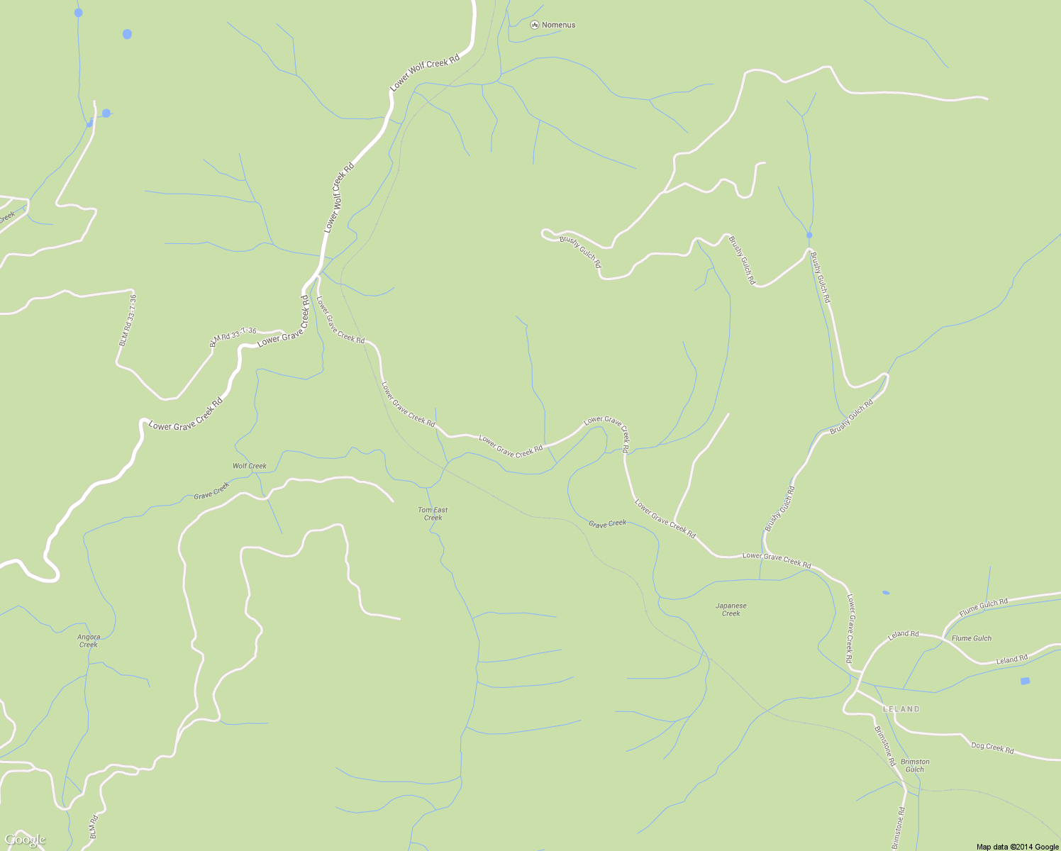 map of restaurants, bars, coffee shops, grocery stores, and more near 5510 Lower Grave Creek Rd in Wolf Creek