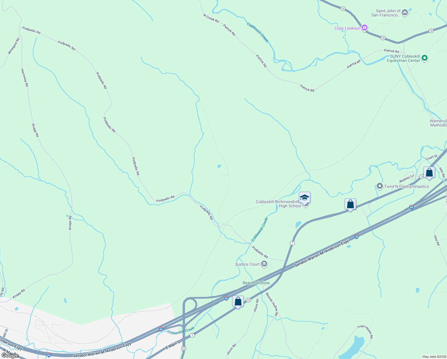map of restaurants, bars, coffee shops, grocery stores, and more near 171 Weller Rd in Richmondville