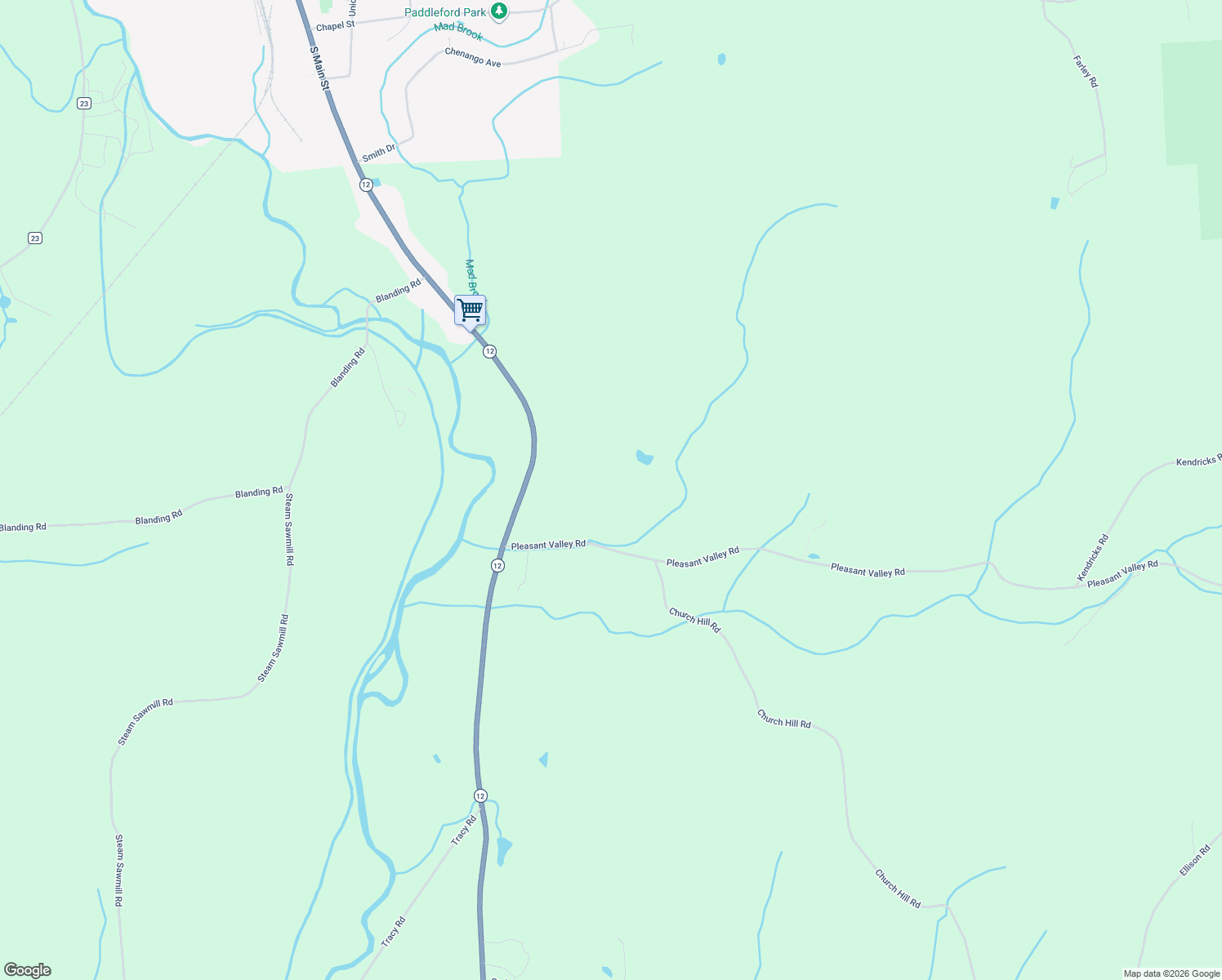 map of restaurants, bars, coffee shops, grocery stores, and more near in Sherburne