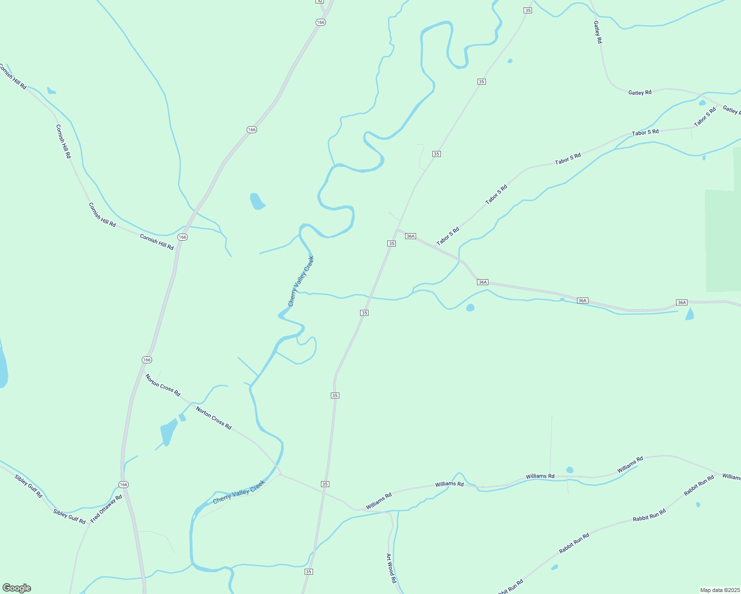 map of restaurants, bars, coffee shops, grocery stores, and more near County Highway 35 in Otsego County