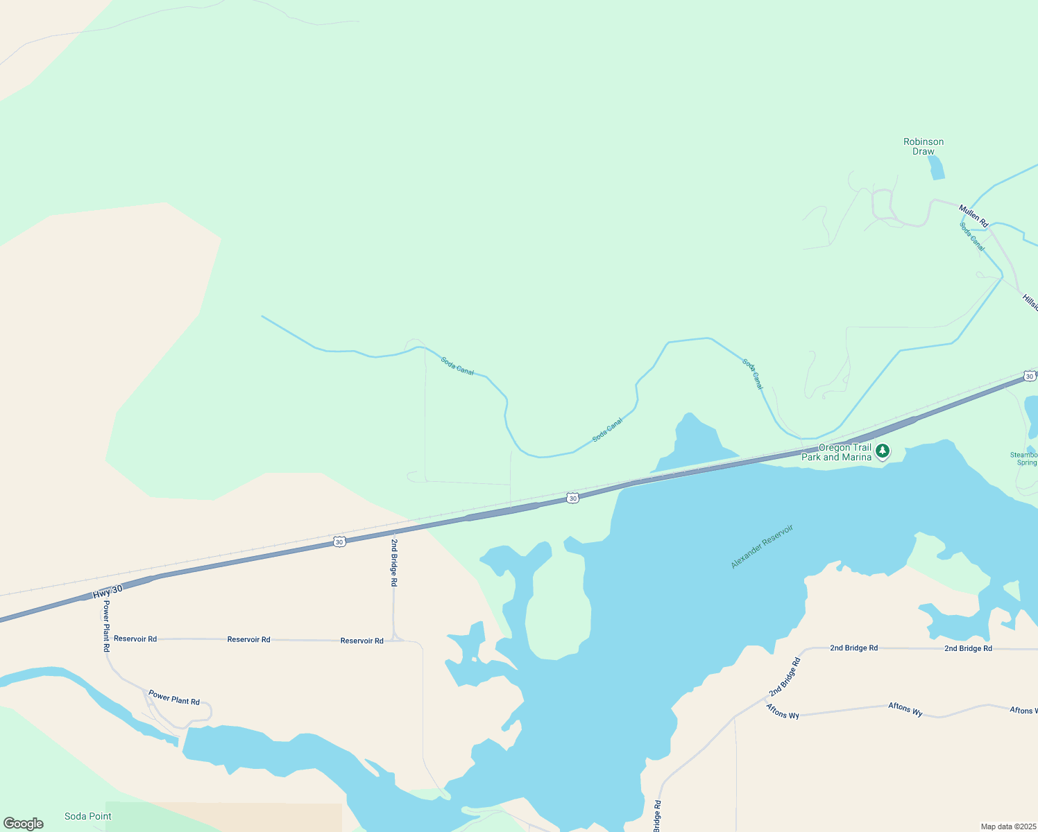 map of restaurants, bars, coffee shops, grocery stores, and more near 1657 Reed Lane in Soda Springs