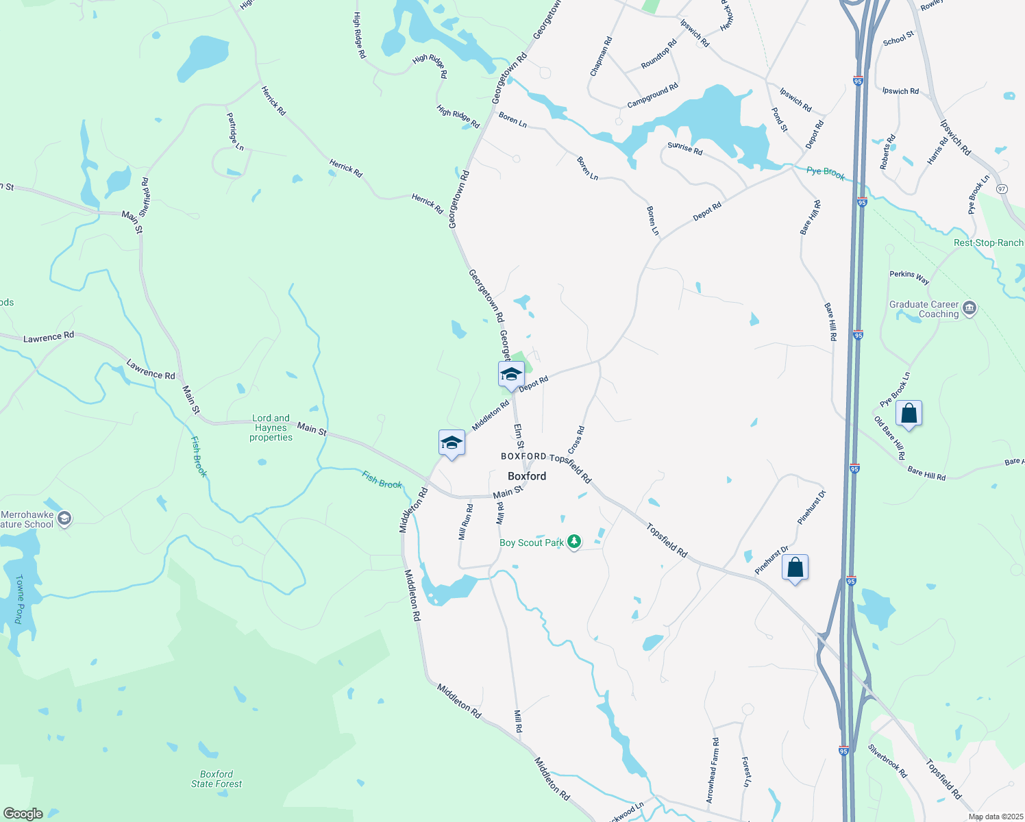 21 Elm Street, Boxford MA Walk Score