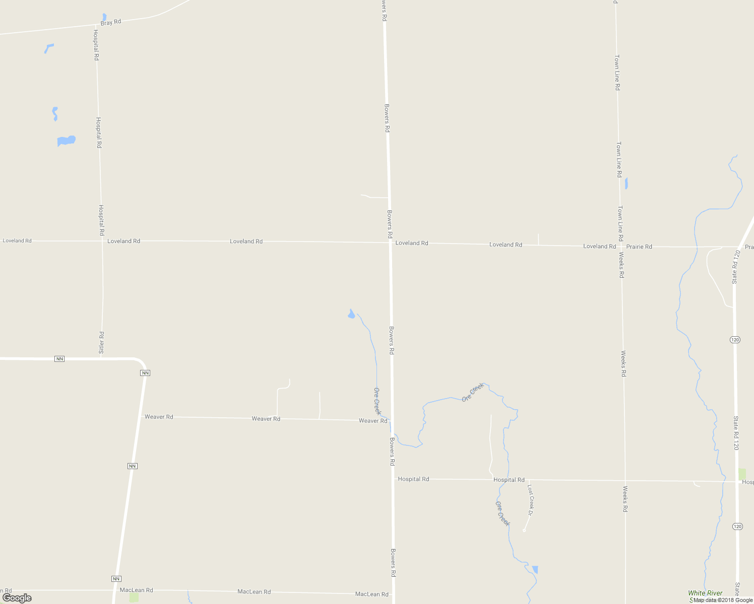 map of restaurants, bars, coffee shops, grocery stores, and more near N4805 Bowers Road in Elkhorn