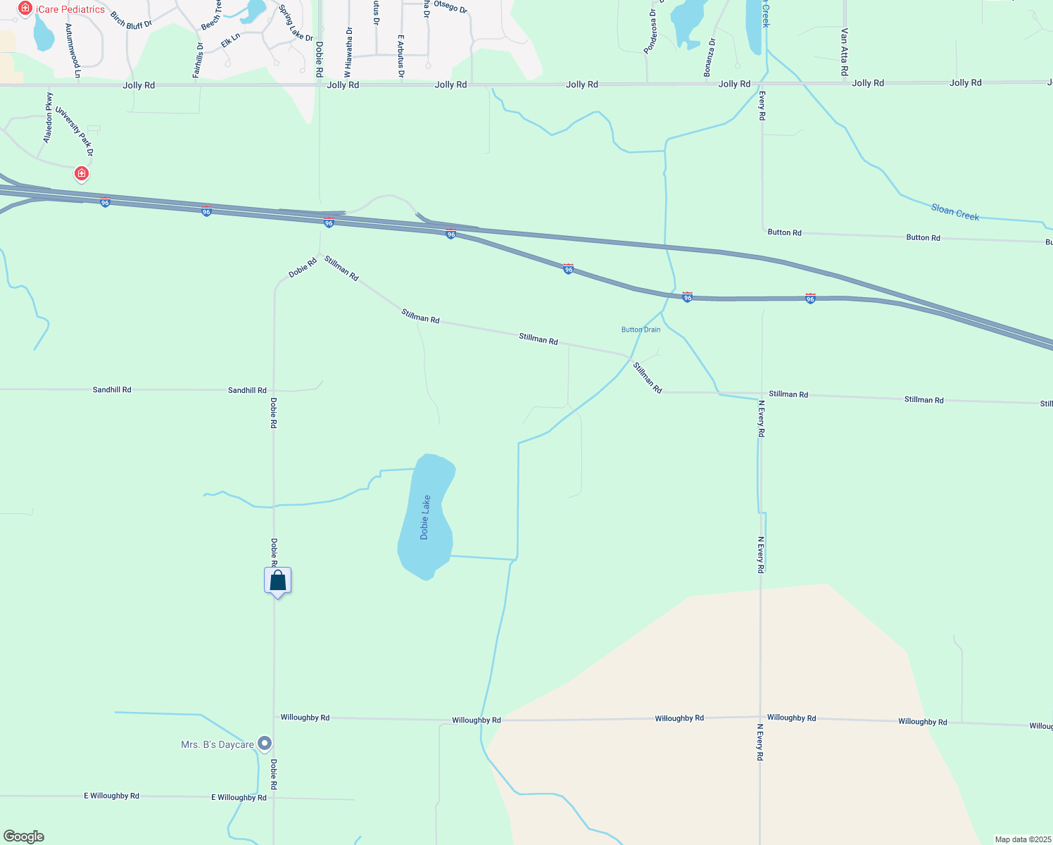 map of restaurants, bars, coffee shops, grocery stores, and more near 2920 Cherithbrook Drive in Mason