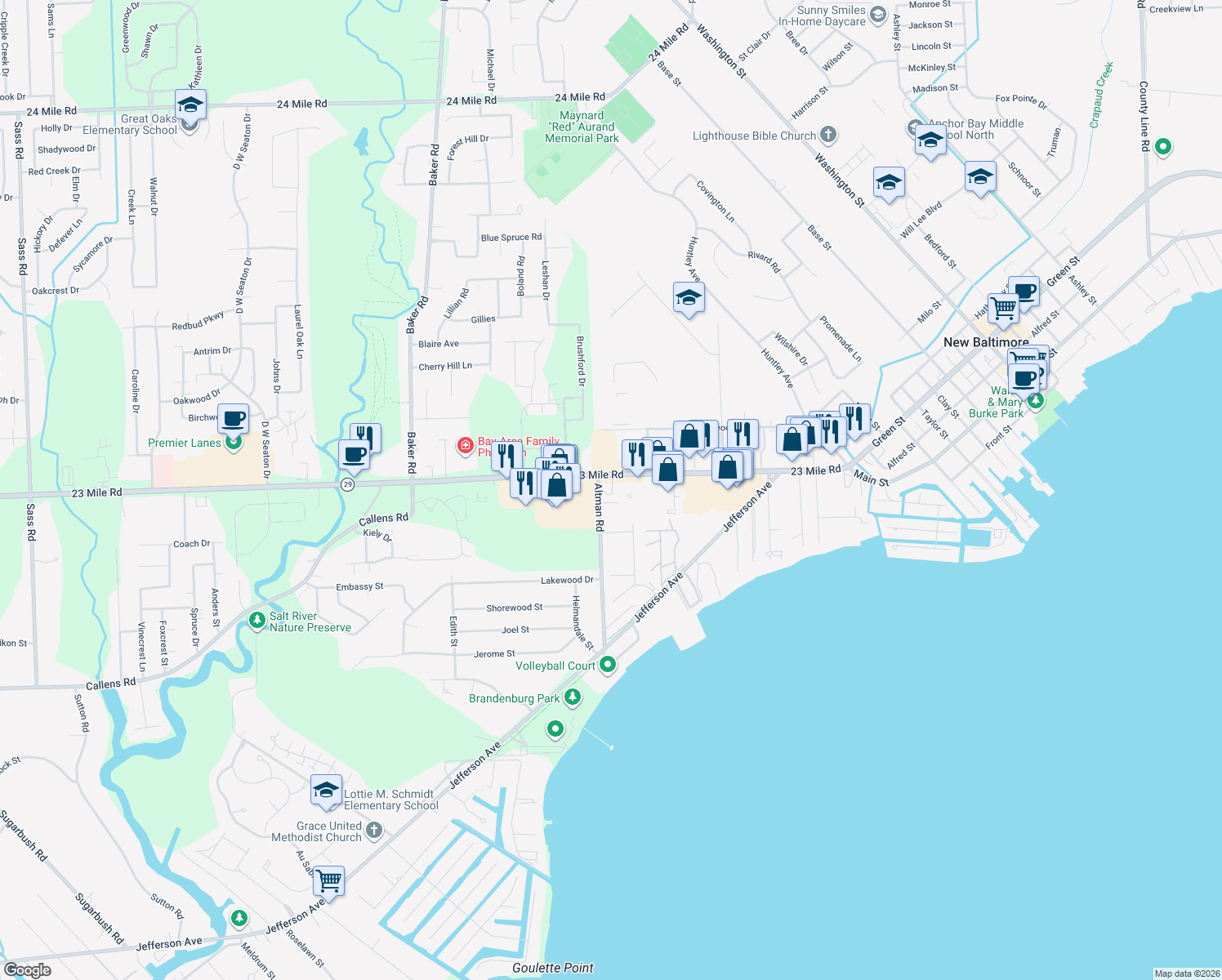 35010 23 Mile Road, New Baltimore MI Walk Score