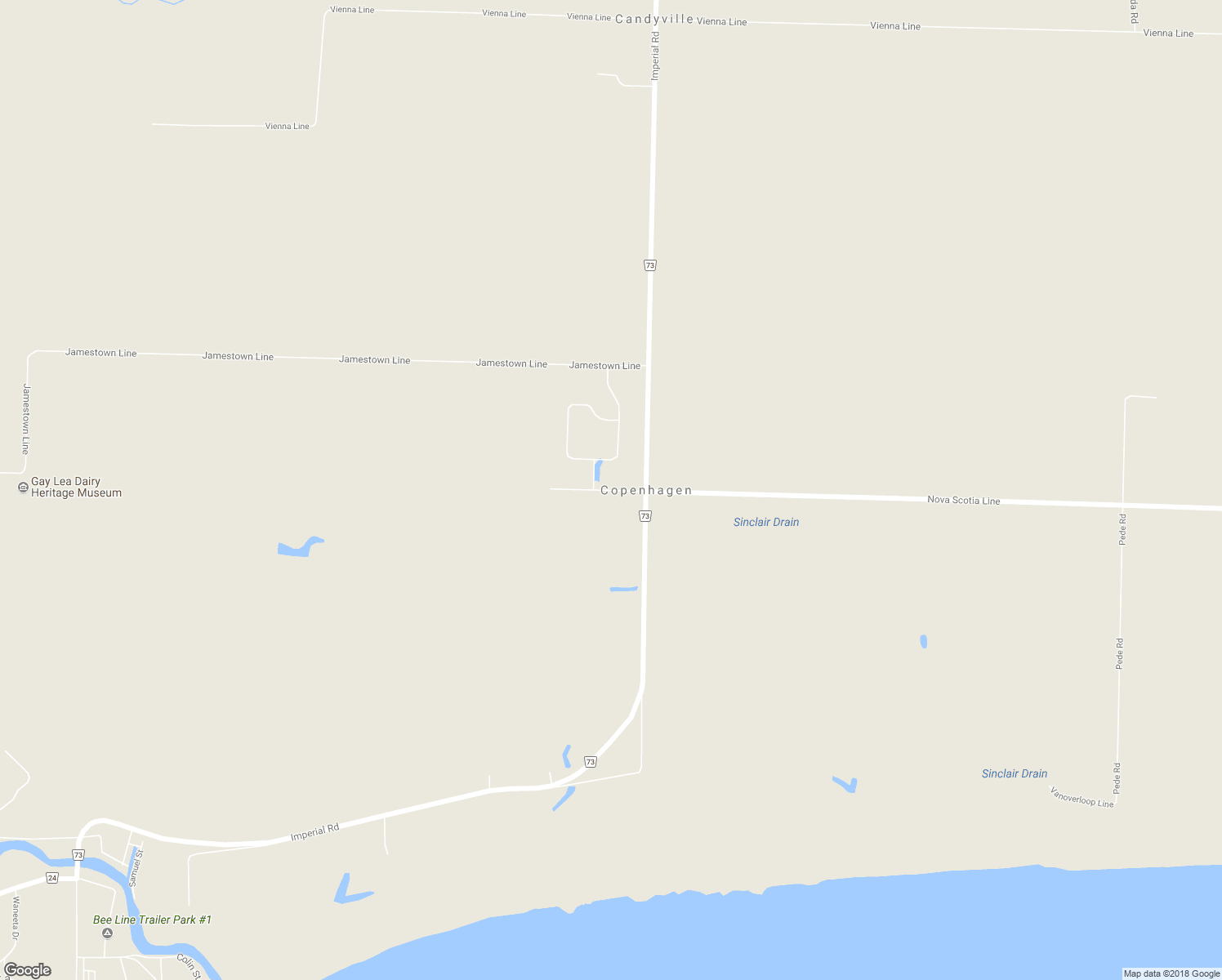 map of restaurants, bars, coffee shops, grocery stores, and more near 49300 Nova Scotia Line in Aylmer