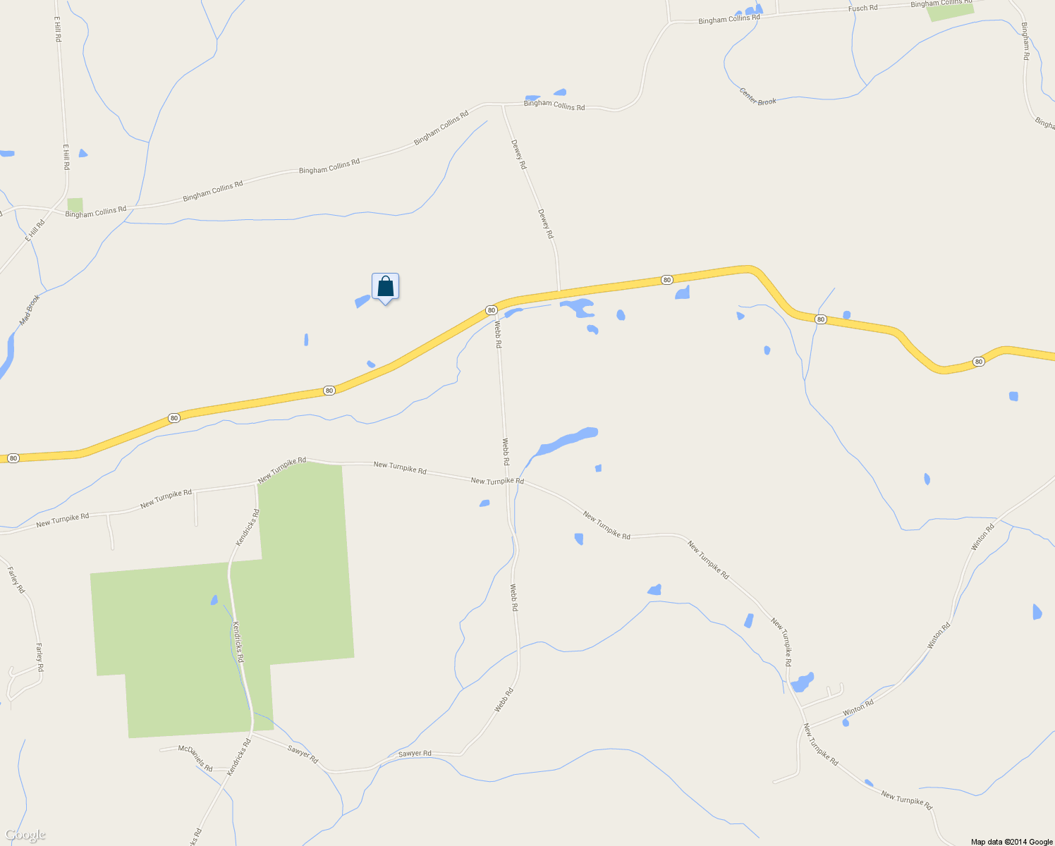 map of restaurants, bars, coffee shops, grocery stores, and more near 167 Webb Rd in Sherburne
