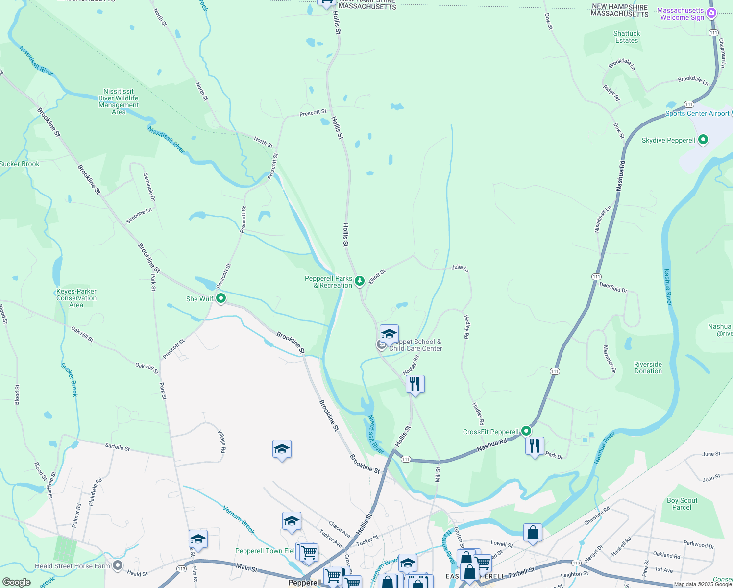 3 Elliott Street, Pepperell MA Walk Score