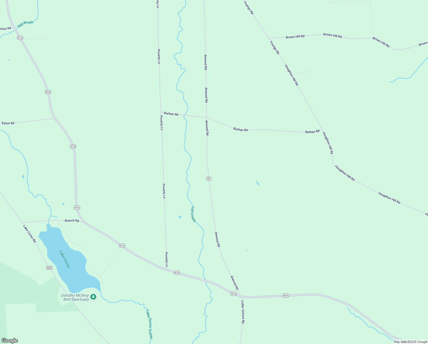 map of restaurants, bars, coffee shops, grocery stores, and more near 1432 Atwood Road in Moravia