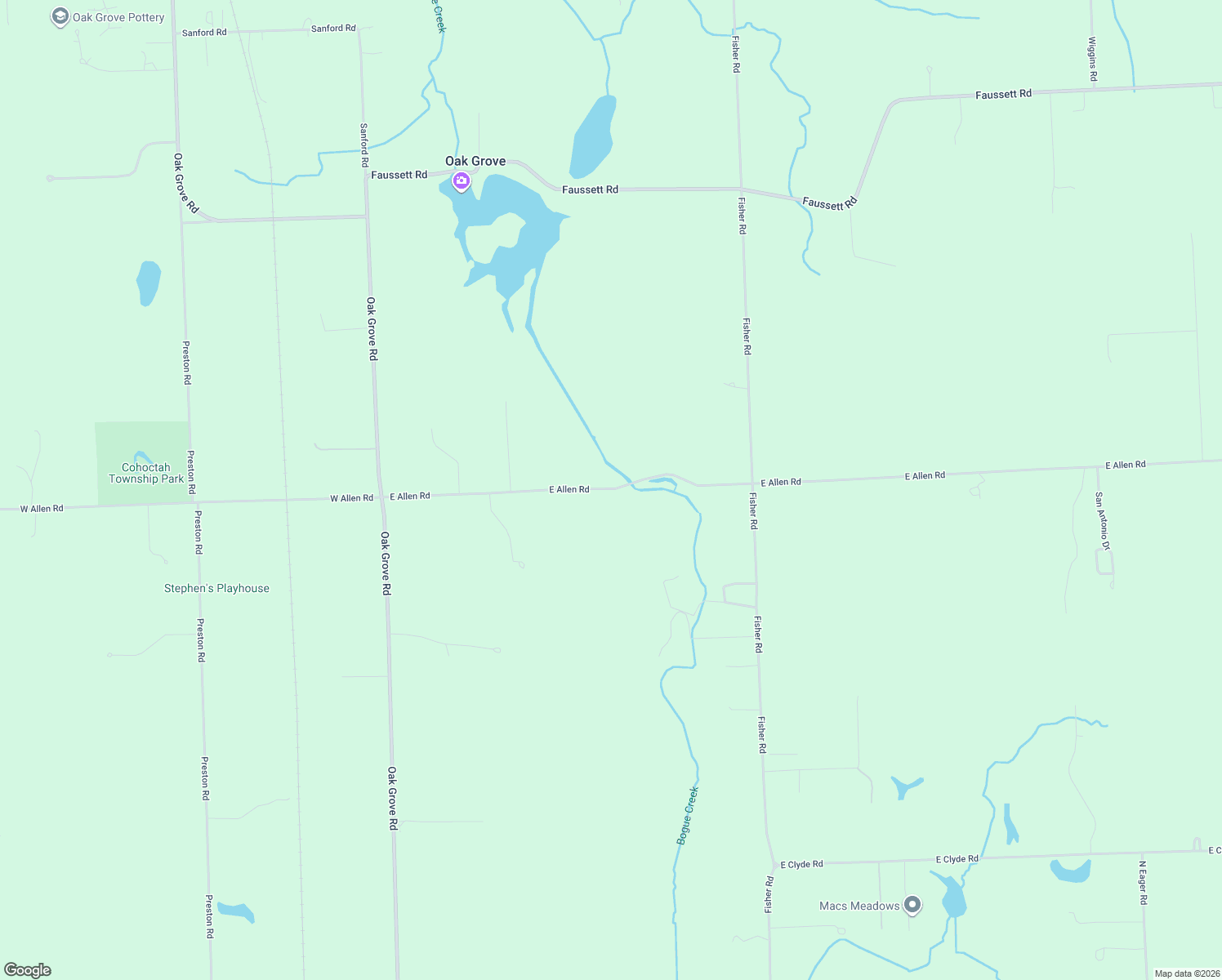 map of restaurants, bars, coffee shops, grocery stores, and more near 660 East Allen Road in Howell