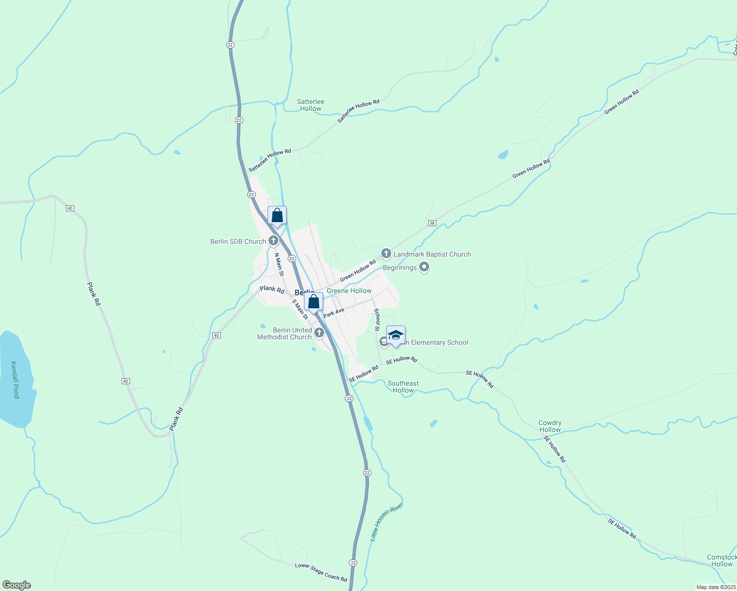 map of restaurants, bars, coffee shops, grocery stores, and more near 67 Park Ave in Berlin