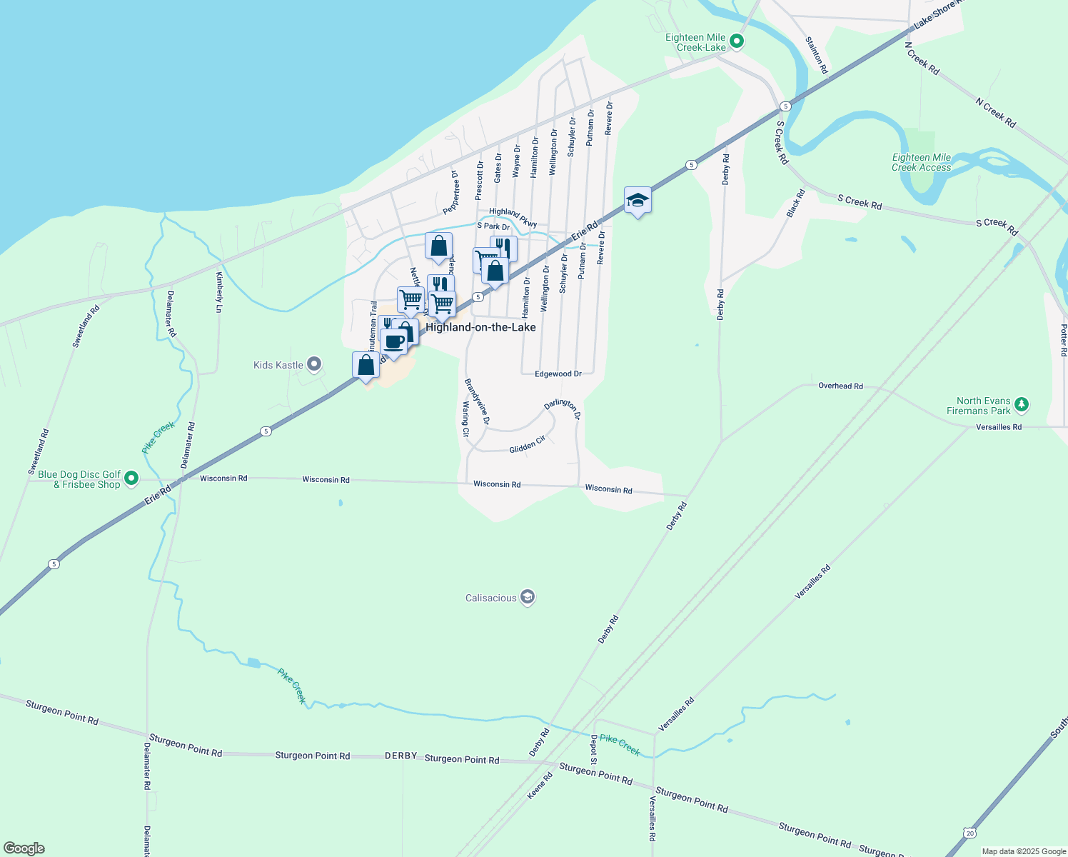 map of restaurants, bars, coffee shops, grocery stores, and more near 1407 Darlington Drive in Derby