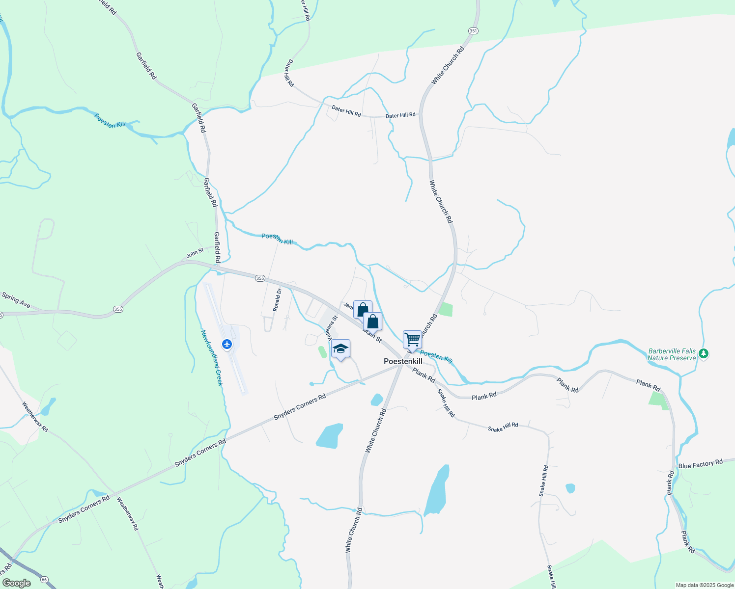 map of restaurants, bars, coffee shops, grocery stores, and more near 9 Franklin Street in Poestenkill
