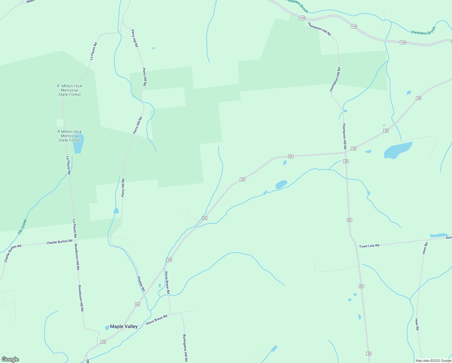 map of restaurants, bars, coffee shops, grocery stores, and more near 2597 County Road 34 in Westford