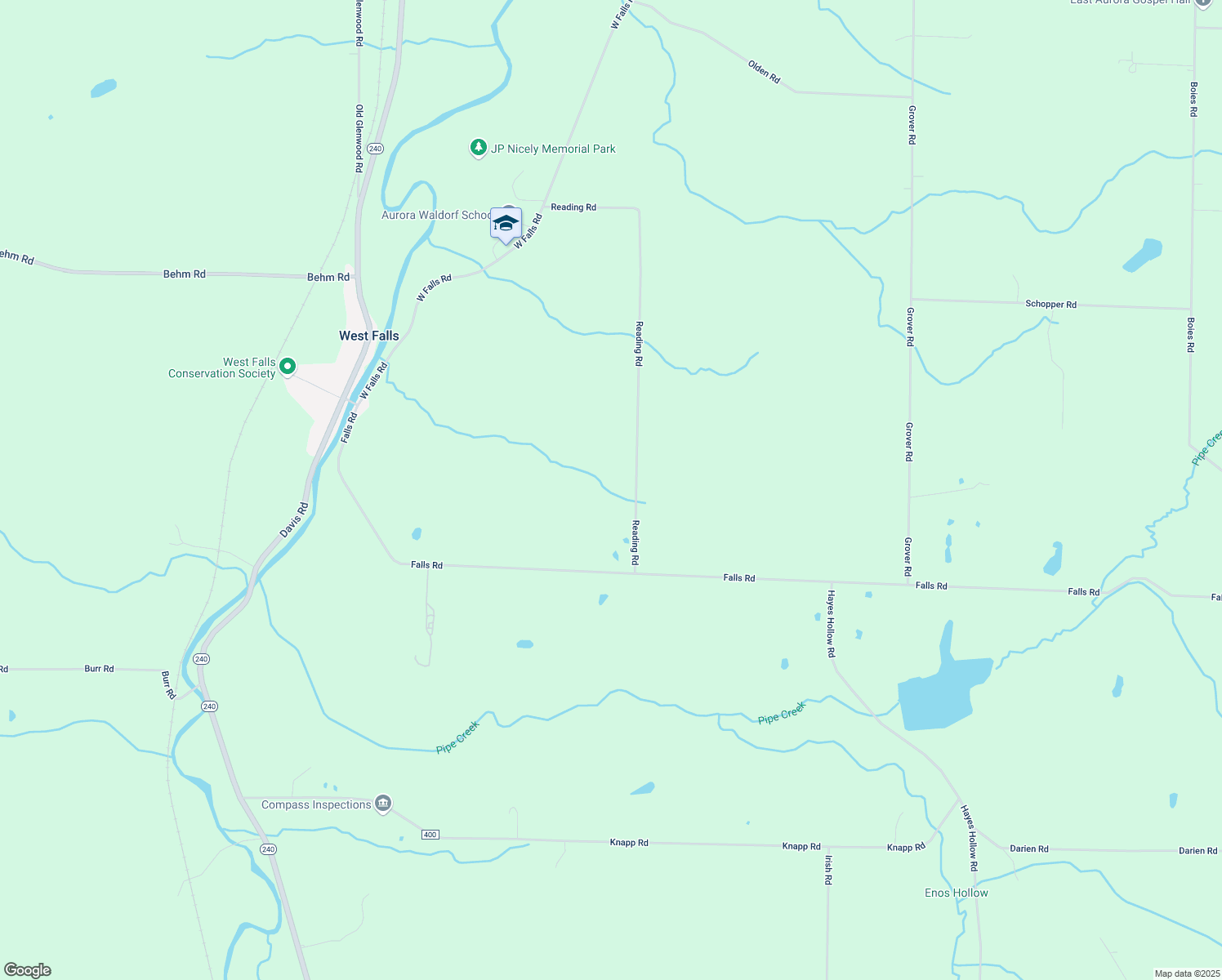 map of restaurants, bars, coffee shops, grocery stores, and more near 1909 Reading Rd in West Falls
