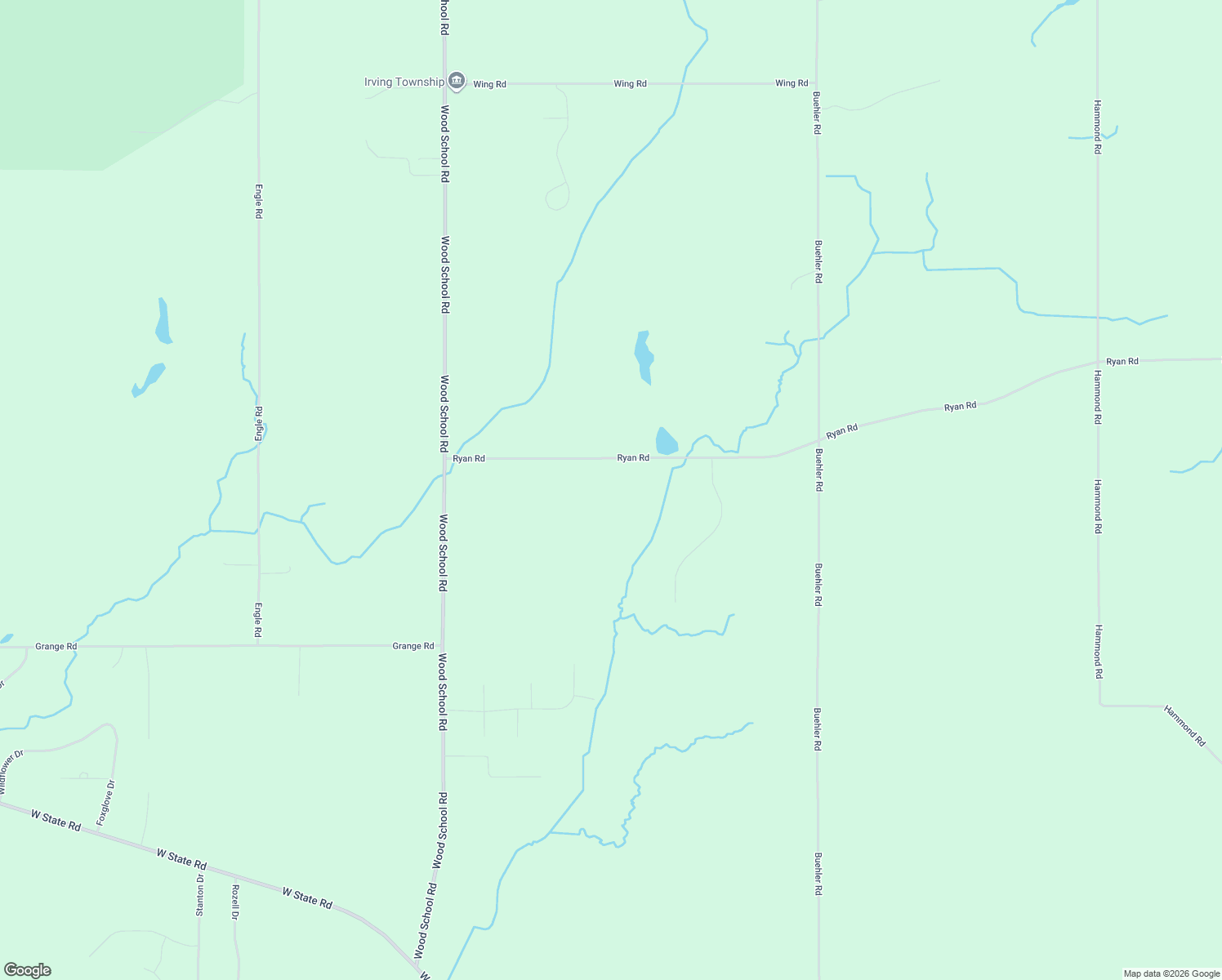 map of restaurants, bars, coffee shops, grocery stores, and more near 3063 Ryan Road in Hastings