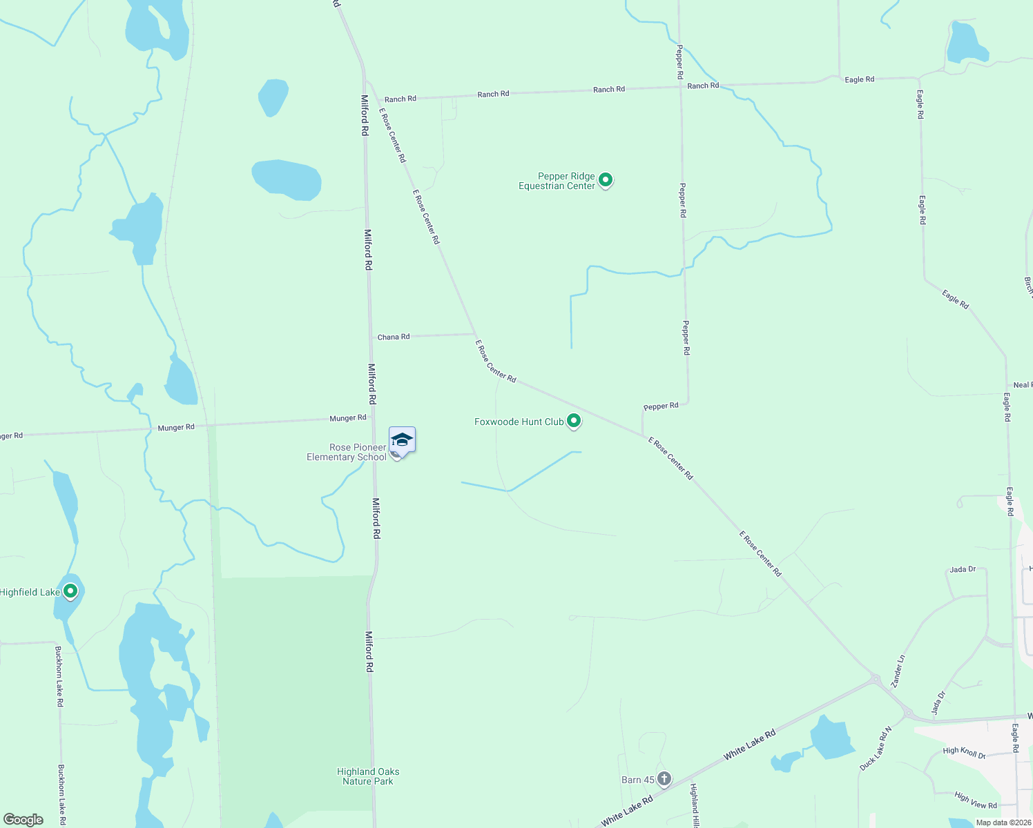 map of restaurants, bars, coffee shops, grocery stores, and more near 7144 Eveline in Holly