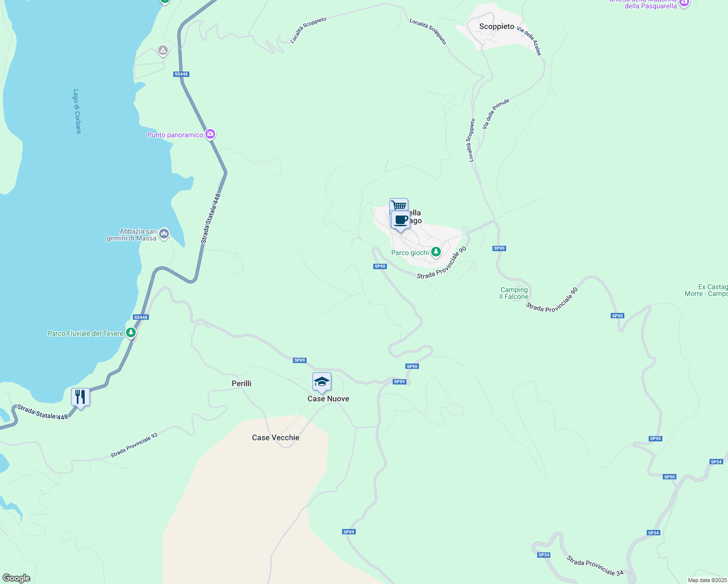 map of restaurants, bars, coffee shops, grocery stores, and more near in Baschi