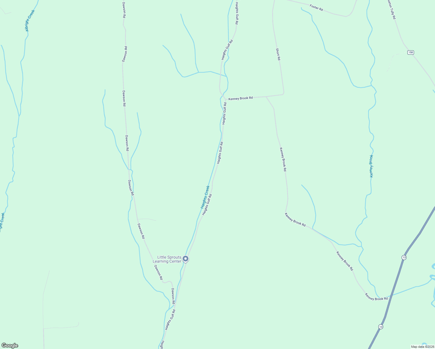 map of restaurants, bars, coffee shops, grocery stores, and more near 6420 Haights Gulf Road in Cortland