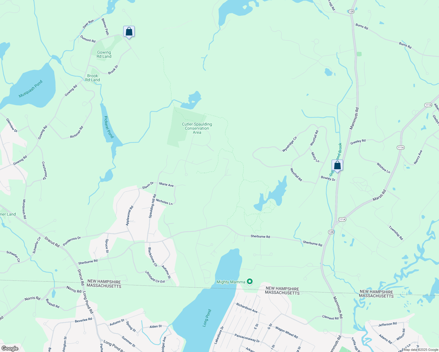 map of restaurants, bars, coffee shops, grocery stores, and more near 21 Scenic View Drive in Pelham