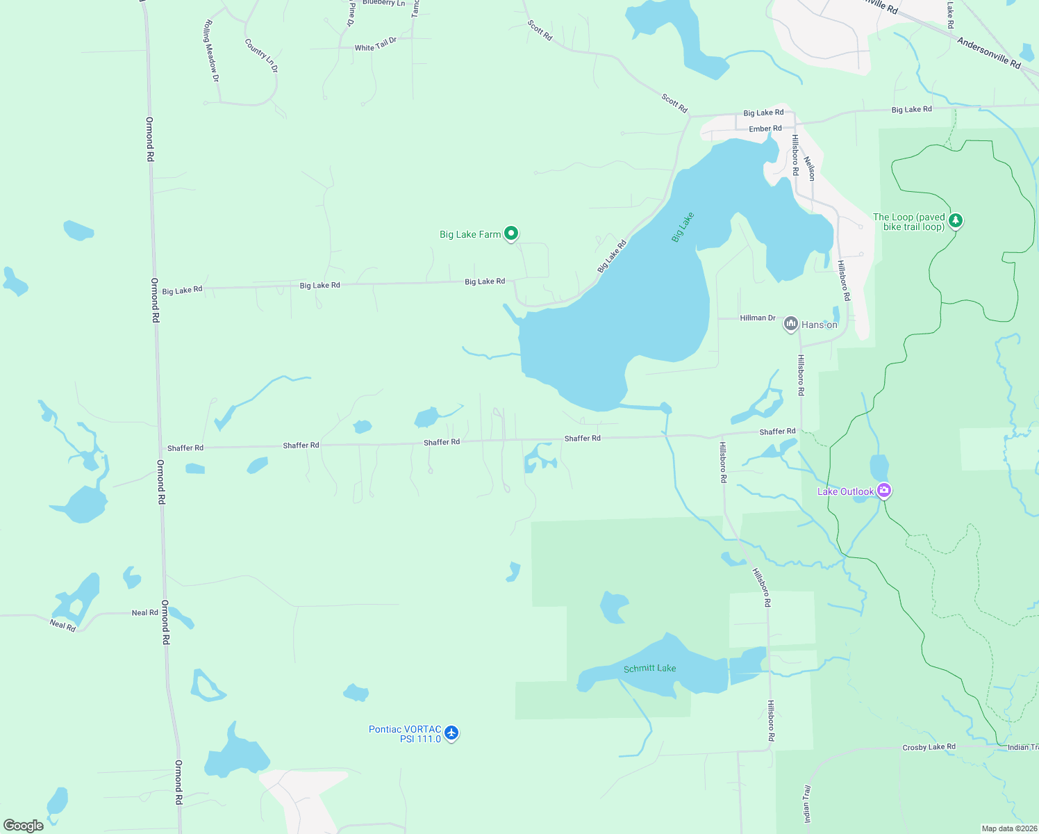 map of restaurants, bars, coffee shops, grocery stores, and more near 12120 Shaffer Road in Oakland County