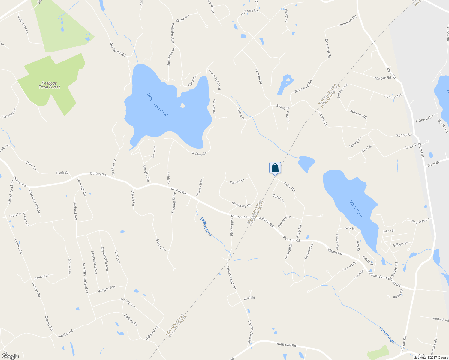 map of restaurants, bars, coffee shops, grocery stores, and more near 34 Blueberry Circle in Pelham