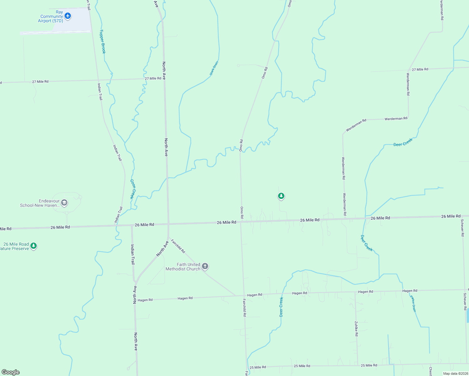map of restaurants, bars, coffee shops, grocery stores, and more near 57457 Omo Road in Ray