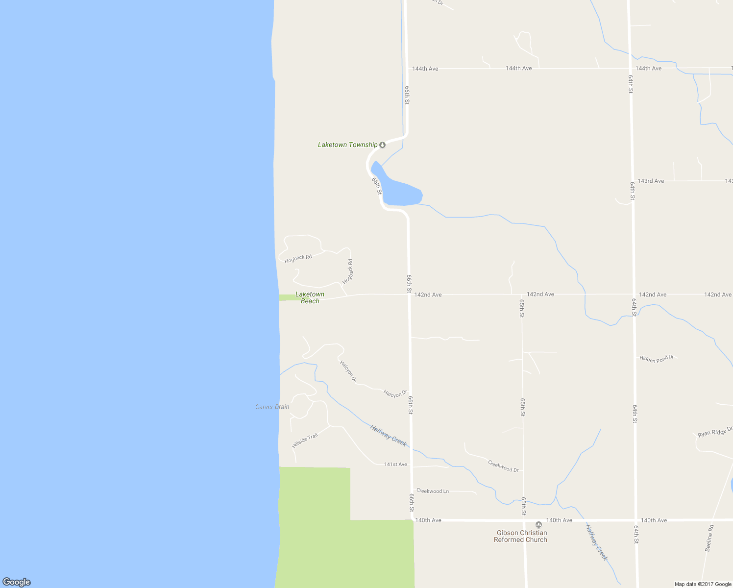 map of restaurants, bars, coffee shops, grocery stores, and more near 6658 142nd Avenue in Holland