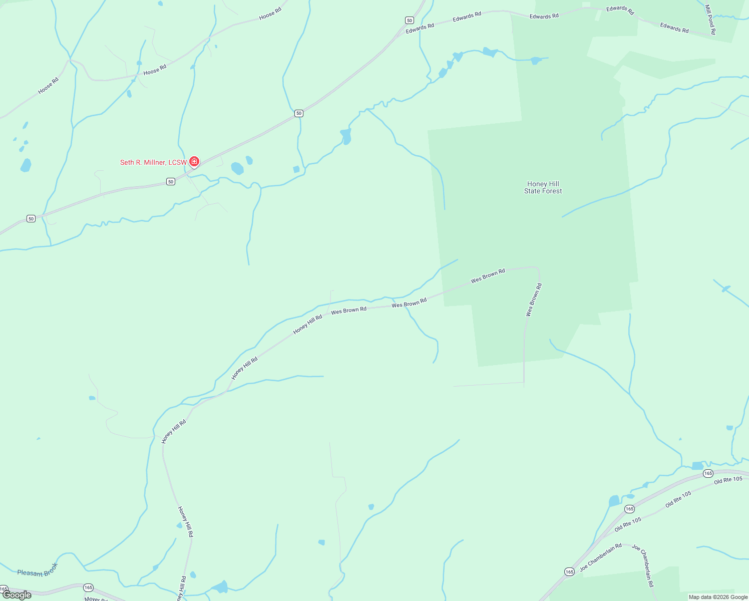 map of restaurants, bars, coffee shops, grocery stores, and more near 143 Wes Brown Road in Cherry Valley