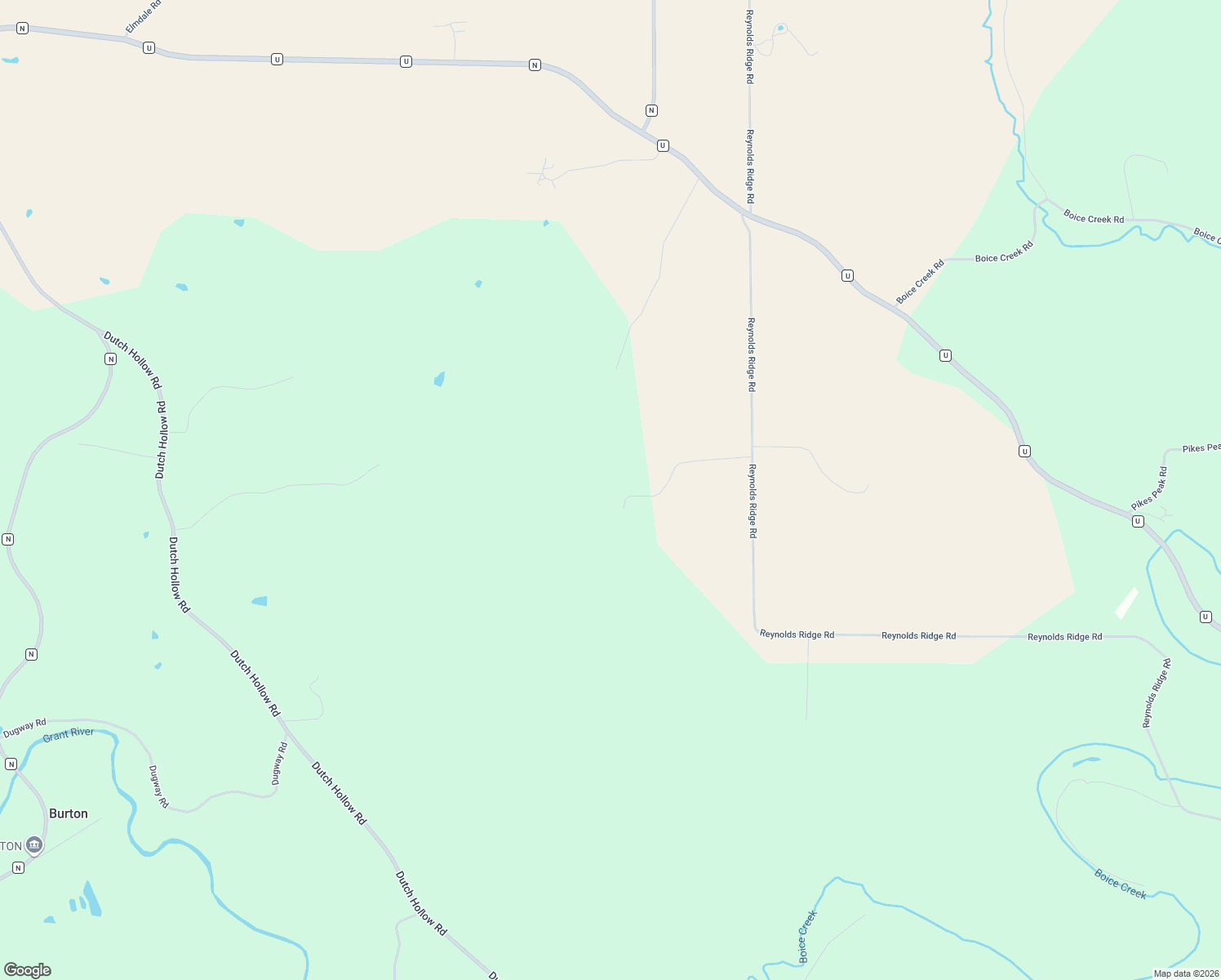 map of restaurants, bars, coffee shops, grocery stores, and more near 6281 Reynolds Ridge Road in Potosi