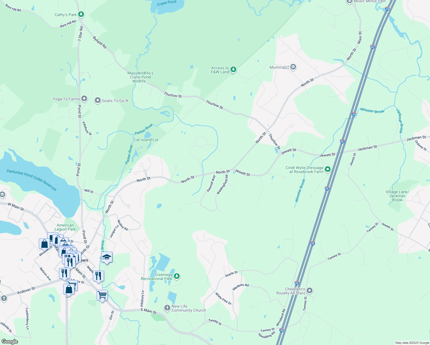 North Street, MA Walk Score