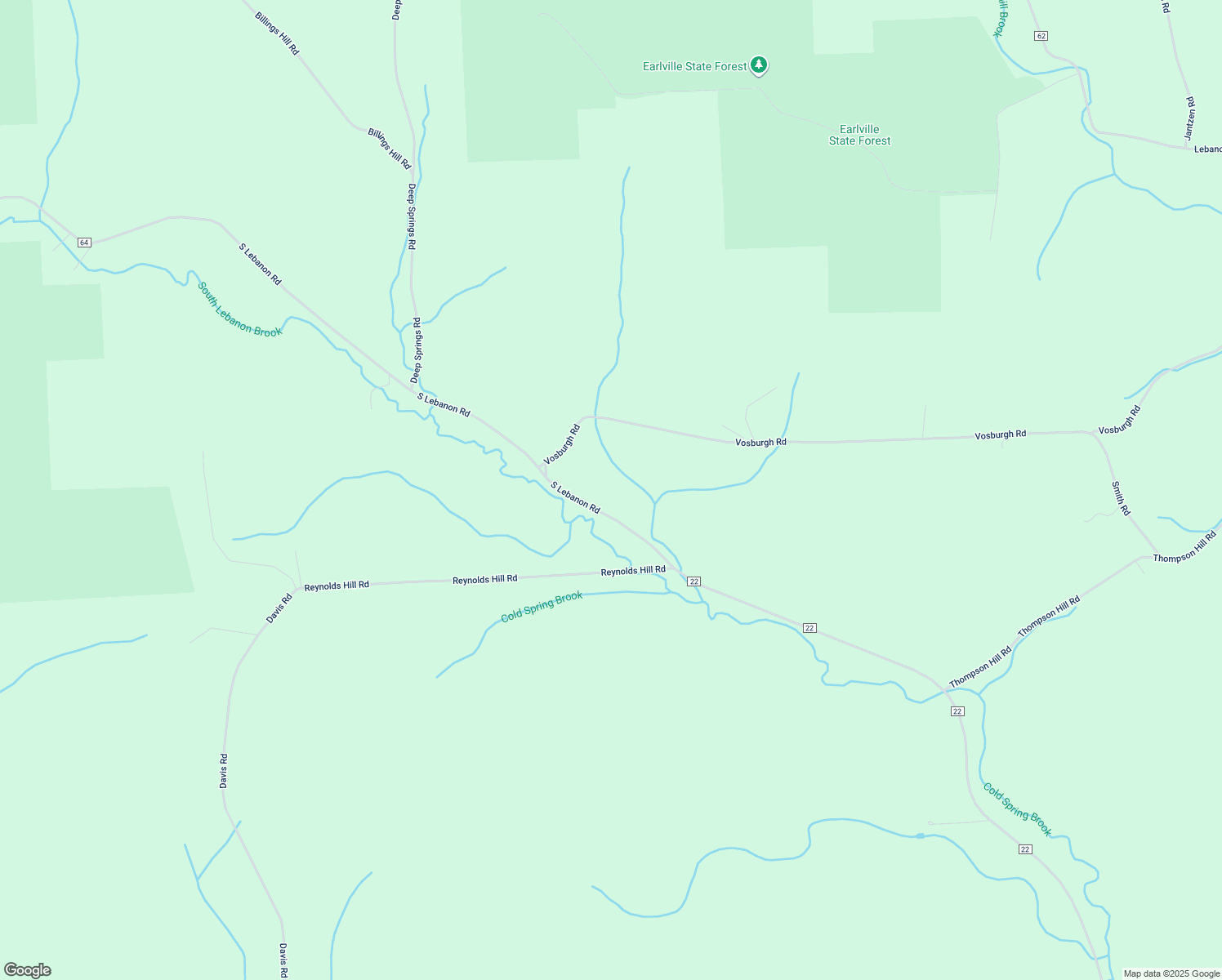 map of restaurants, bars, coffee shops, grocery stores, and more near 5955 South Lebanon Road in Earlville
