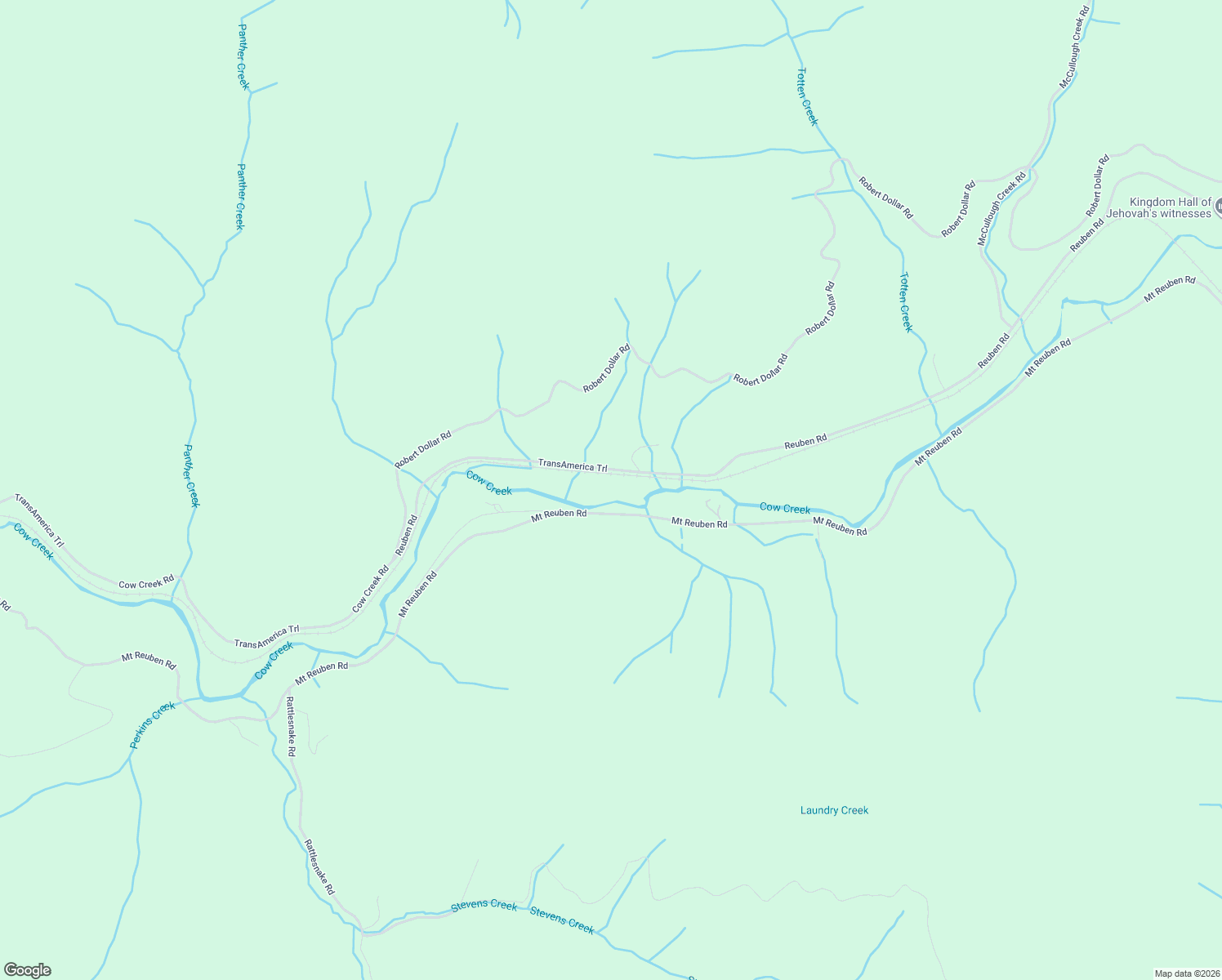 map of restaurants, bars, coffee shops, grocery stores, and more near 4090 Reuben Road in Glendale