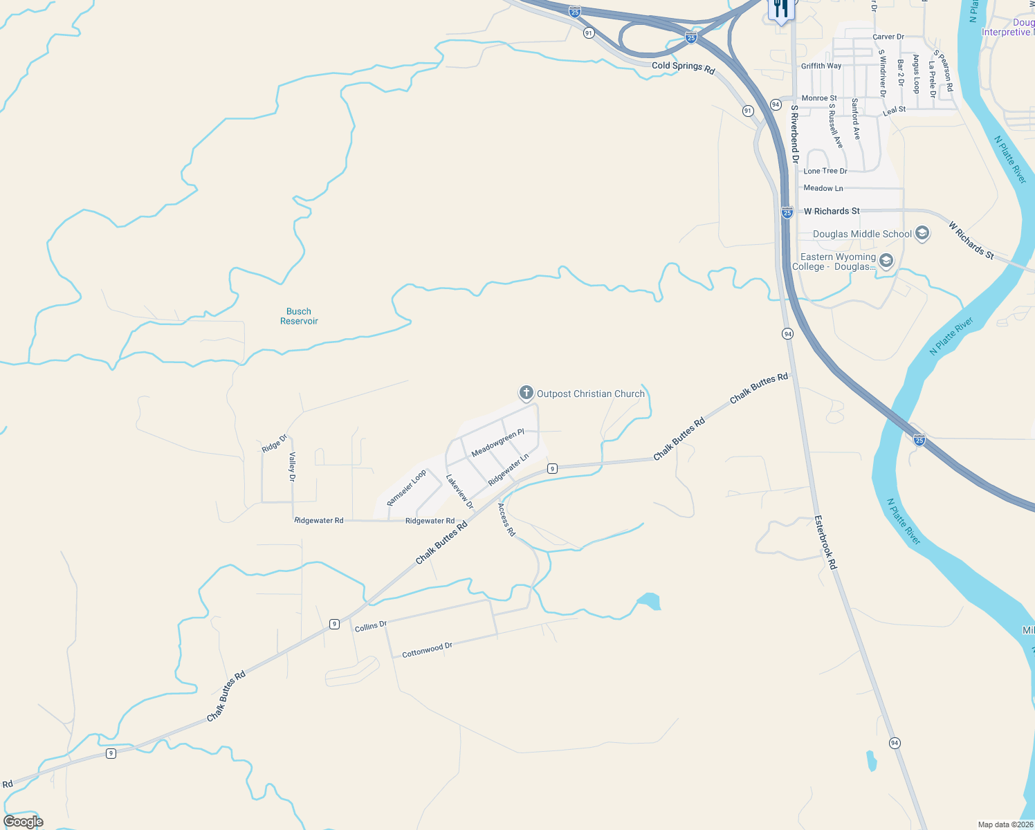 map of restaurants, bars, coffee shops, grocery stores, and more near 50 Lakeview Drive in Douglas