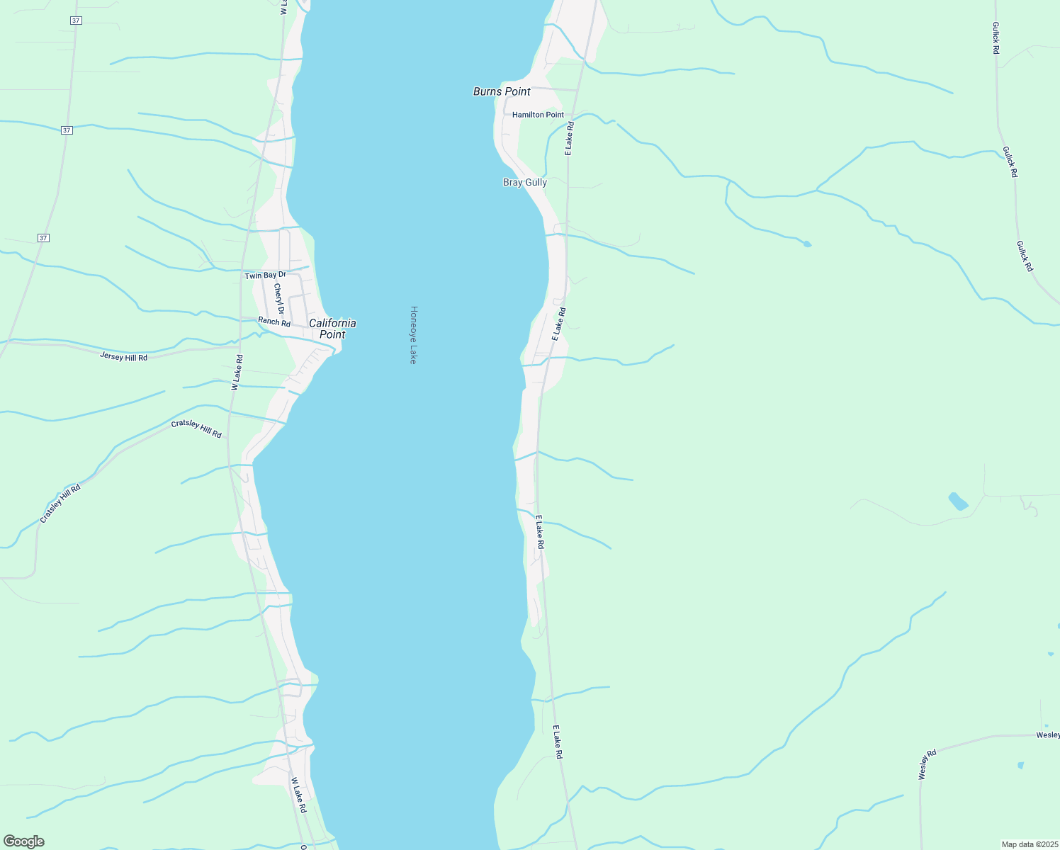 map of restaurants, bars, coffee shops, grocery stores, and more near 5588 E Lake Rd in Honeoye