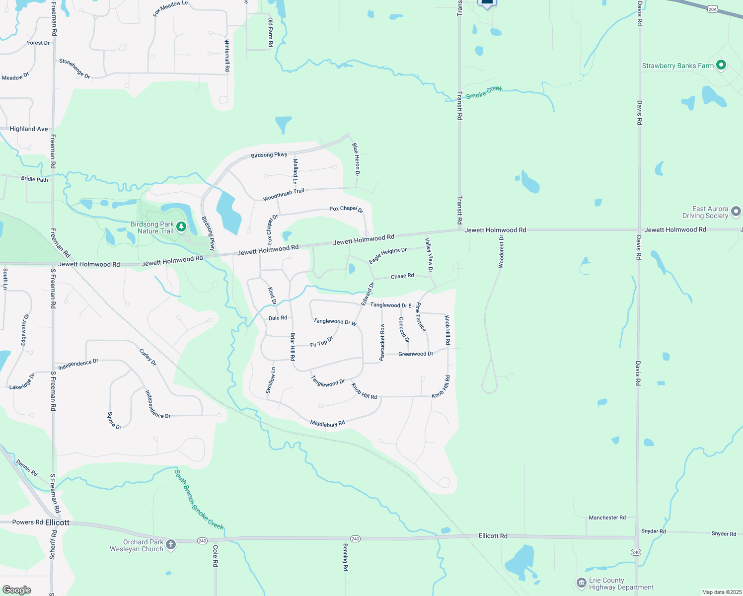 map of restaurants, bars, coffee shops, grocery stores, and more near 6 Edward Dr in Orchard Park
