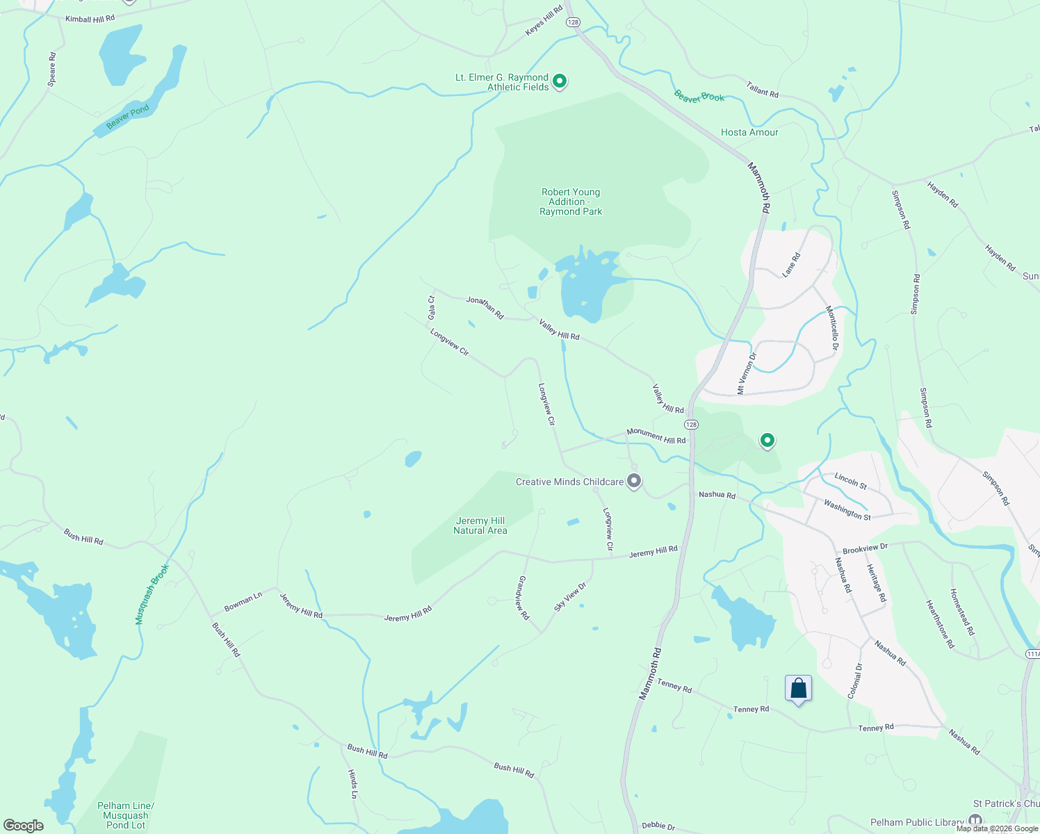 map of restaurants, bars, coffee shops, grocery stores, and more near 25 Collins Way in Pelham