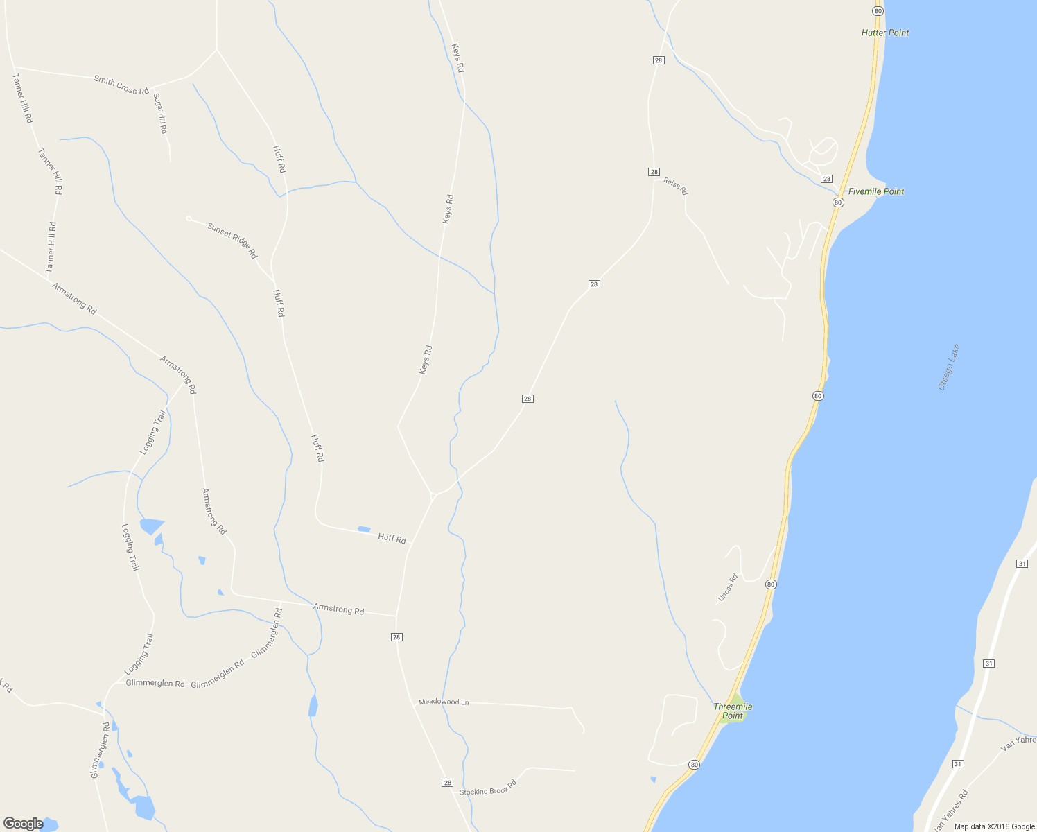 map of restaurants, bars, coffee shops, grocery stores, and more near 499 County Highway 28 in Cooperstown