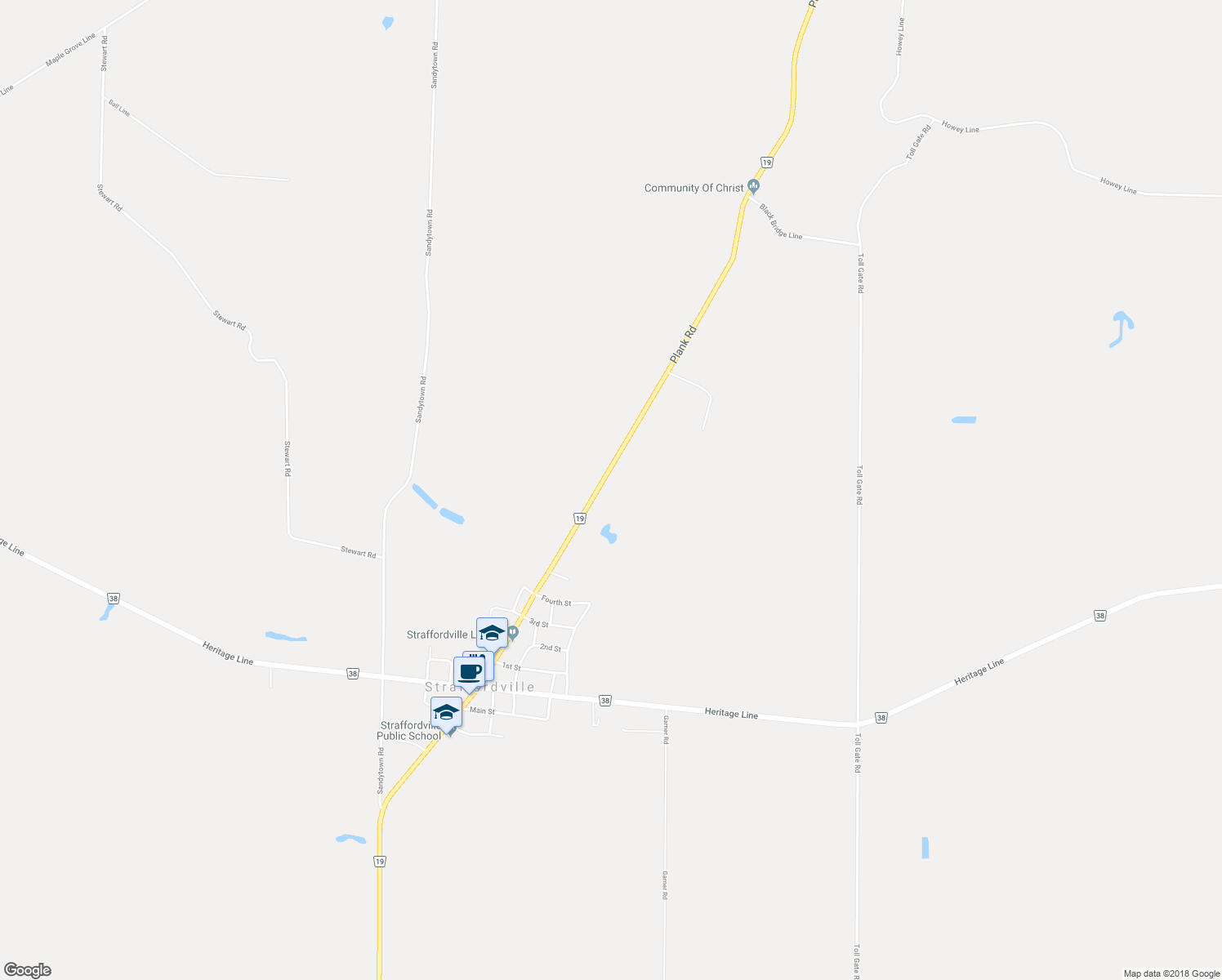 map of restaurants, bars, coffee shops, grocery stores, and more near 9680 Plank Road in Eden