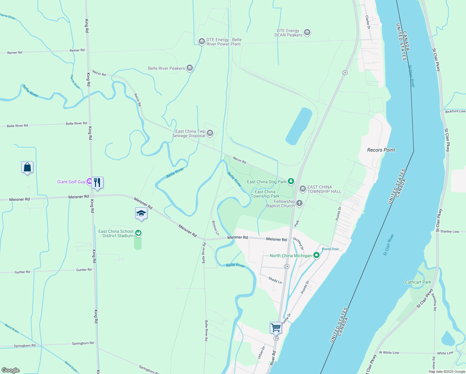 Woodland Lane, East China MI Walk Score