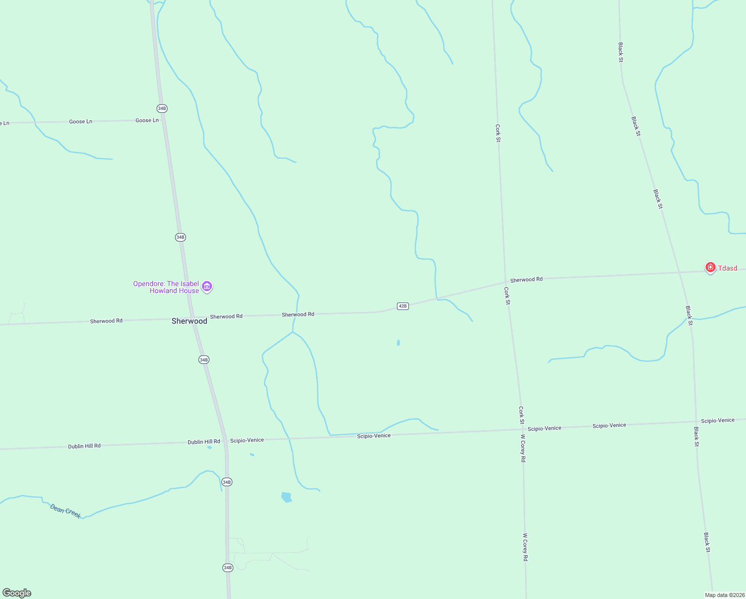 map of restaurants, bars, coffee shops, grocery stores, and more near 2033 Sherwood Road in Aurora