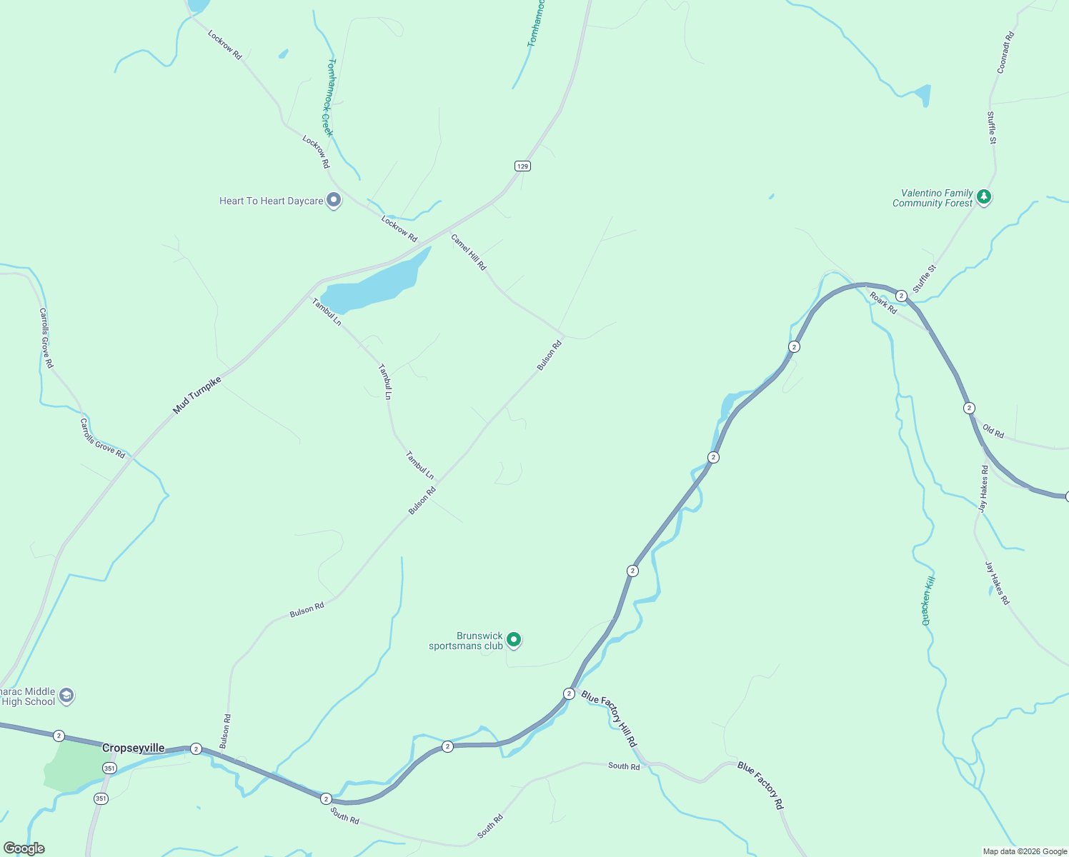 map of restaurants, bars, coffee shops, grocery stores, and more near 316 Bulson Road in Troy