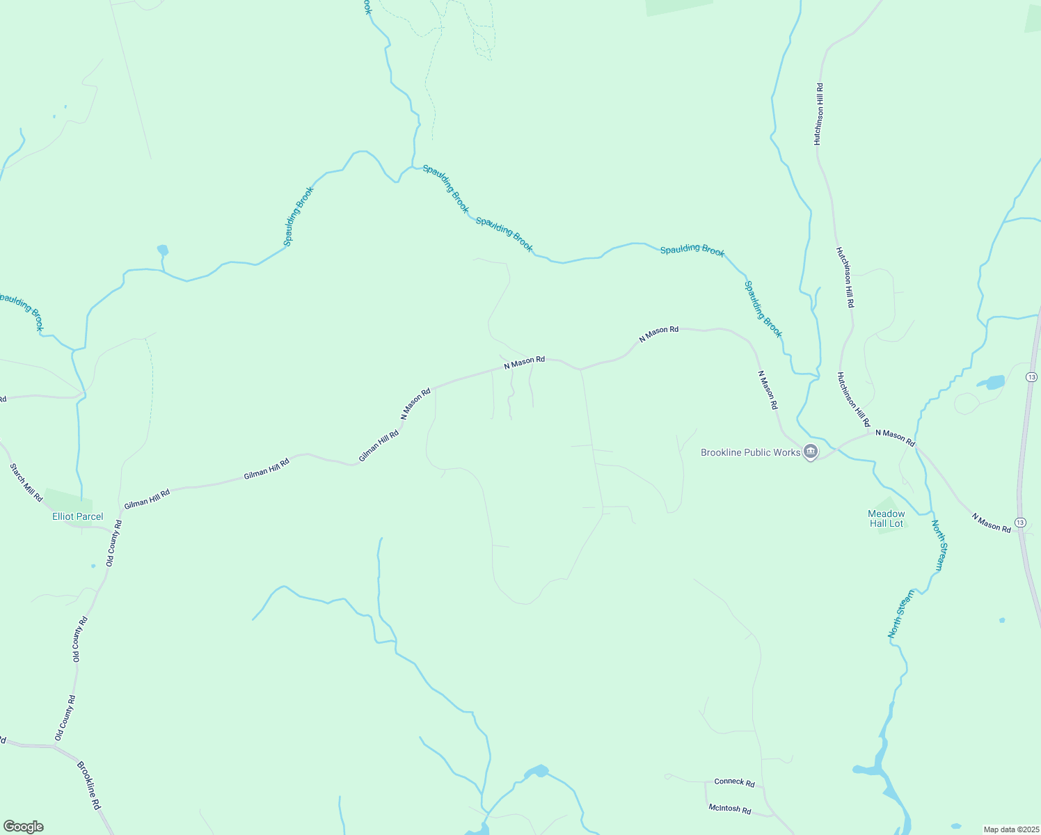 map of restaurants, bars, coffee shops, grocery stores, and more near 110 North Mason Road in Brookline