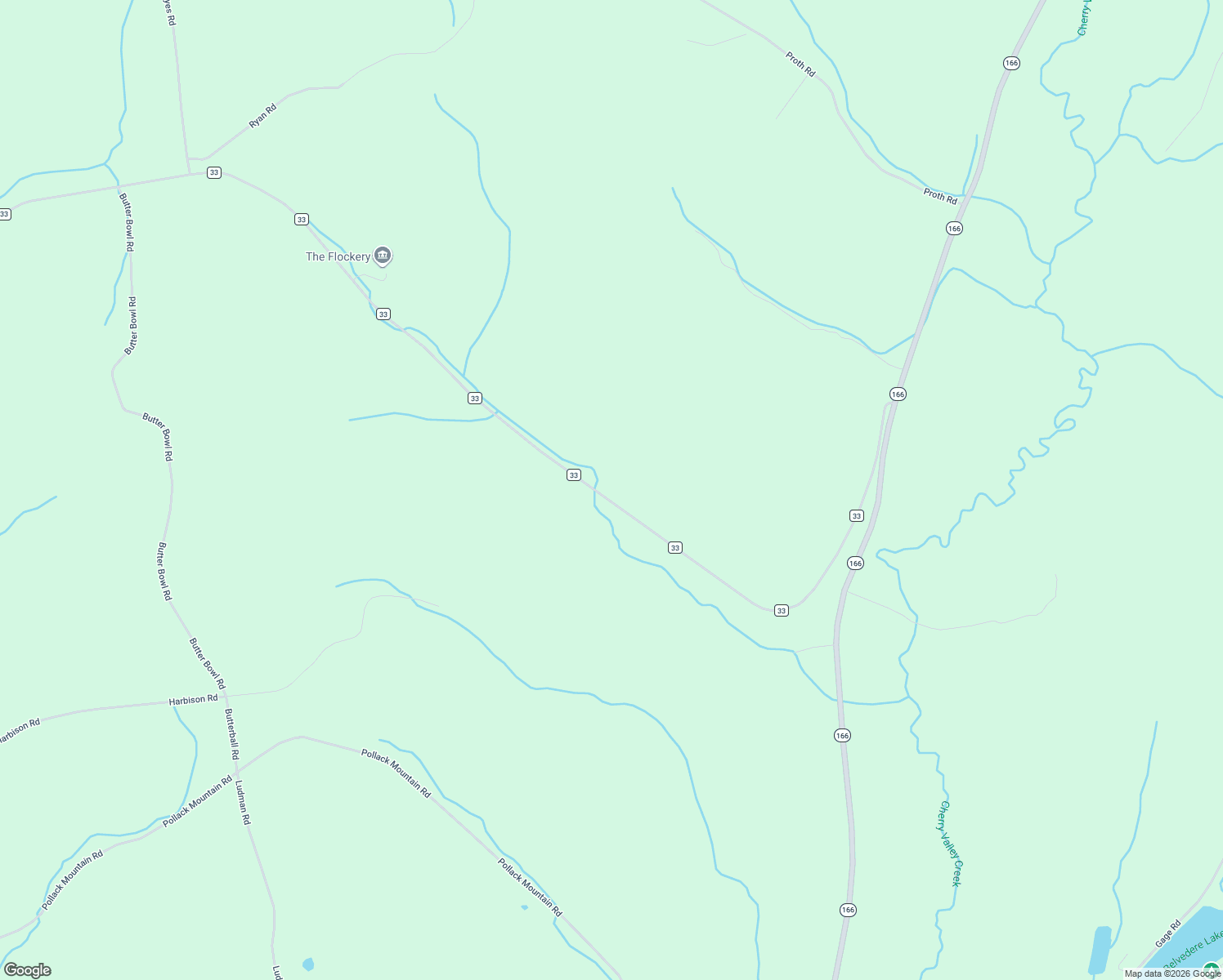 map of restaurants, bars, coffee shops, grocery stores, and more near 3841 County Highway 33 in Cherry Valley