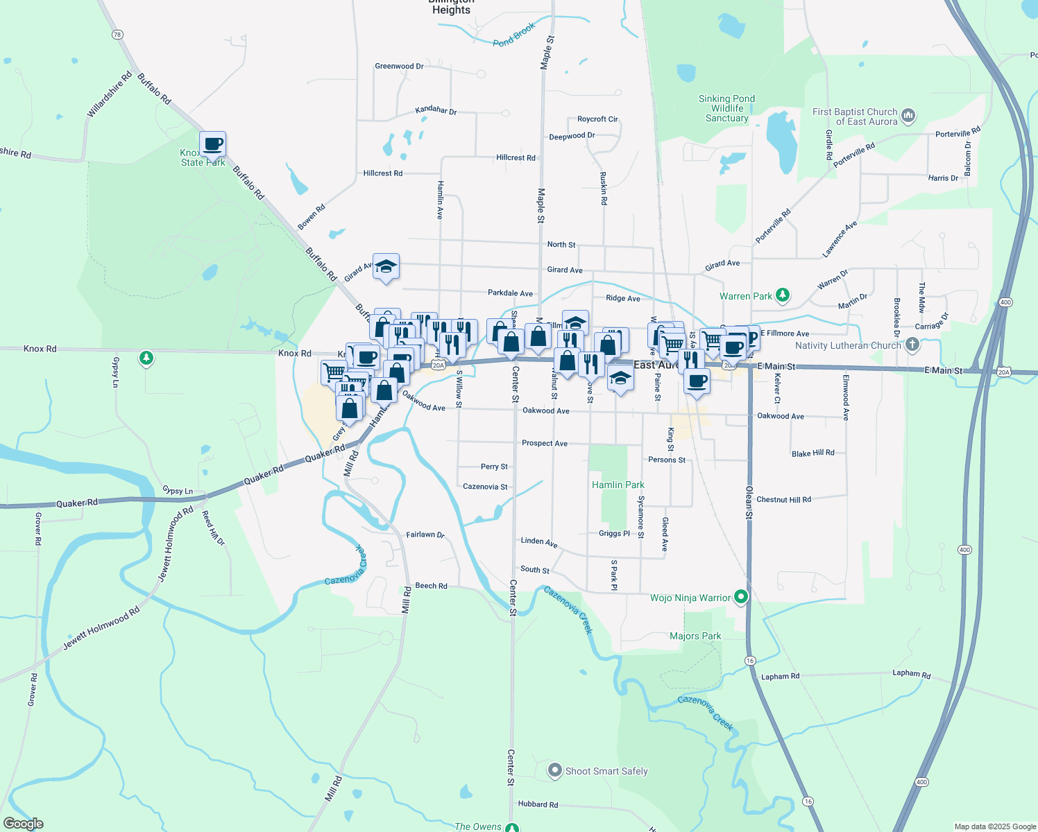 94 Center Street, East Aurora NY Walk Score